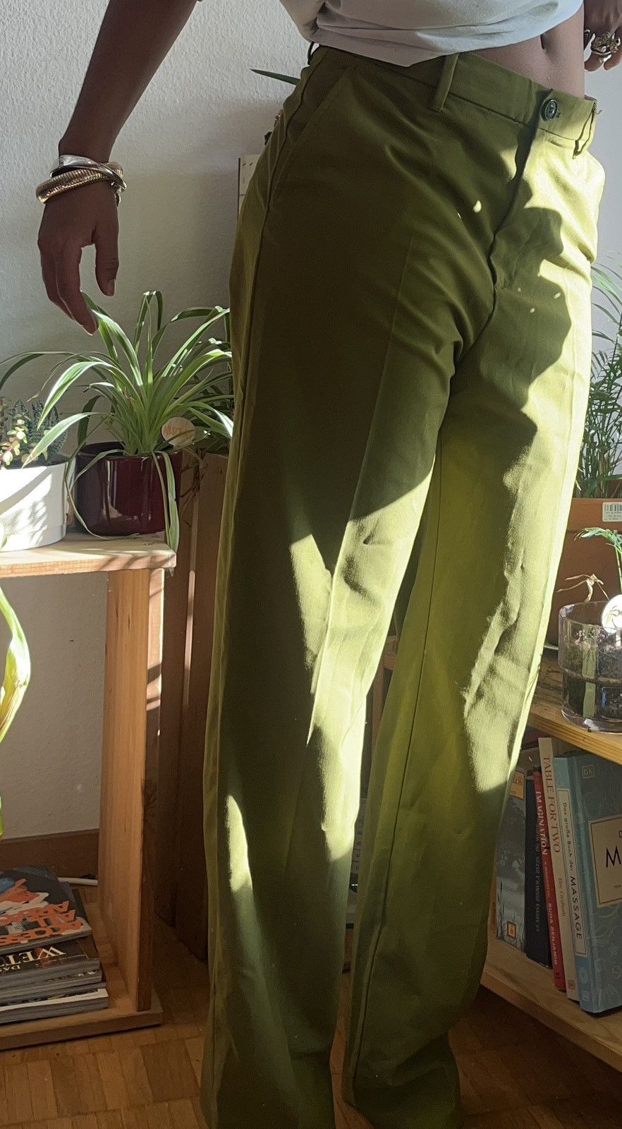 Weekday Green Blazer Pants Size 27" / US 4 / IT 40 - 1 Thumbnail