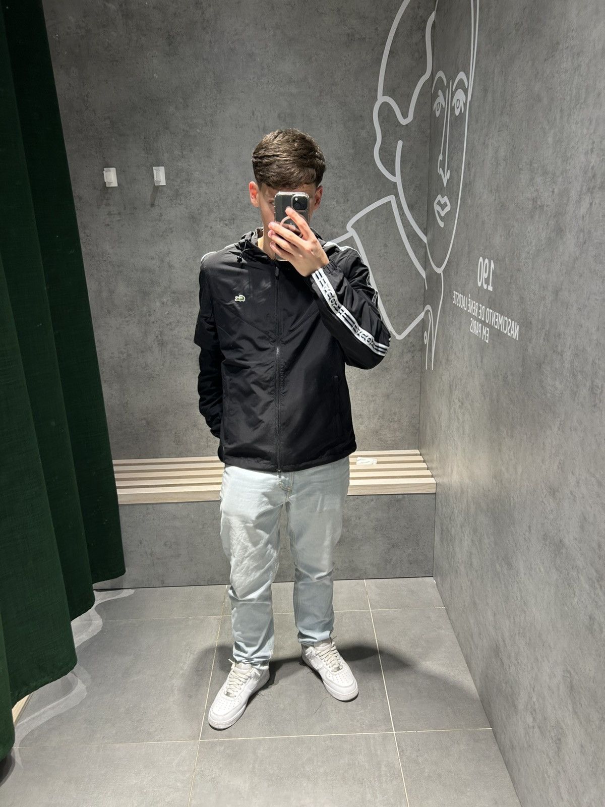 Lacoste Black lacoste windbreaker Size US S / EU 44-46 / 1 - 1 Thumbnail