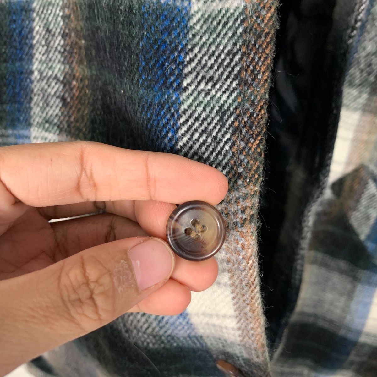 Flannel BONITA BELA Four Pocket Checked Flannel Jacket #2296-C102 Size US M / EU 48-50 / 2 - 14 Thumbnail