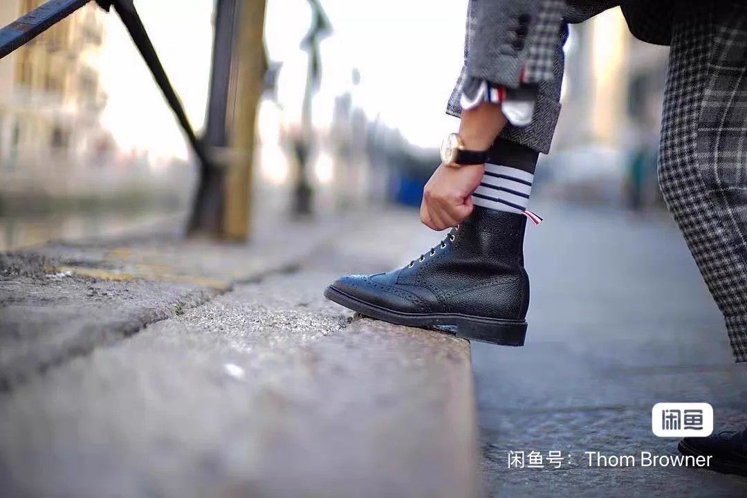 Thom Browne Thom Browne Men's Classic Brogue High-Top Boots US7 Size US 7 / EU 40 - 9 Thumbnail