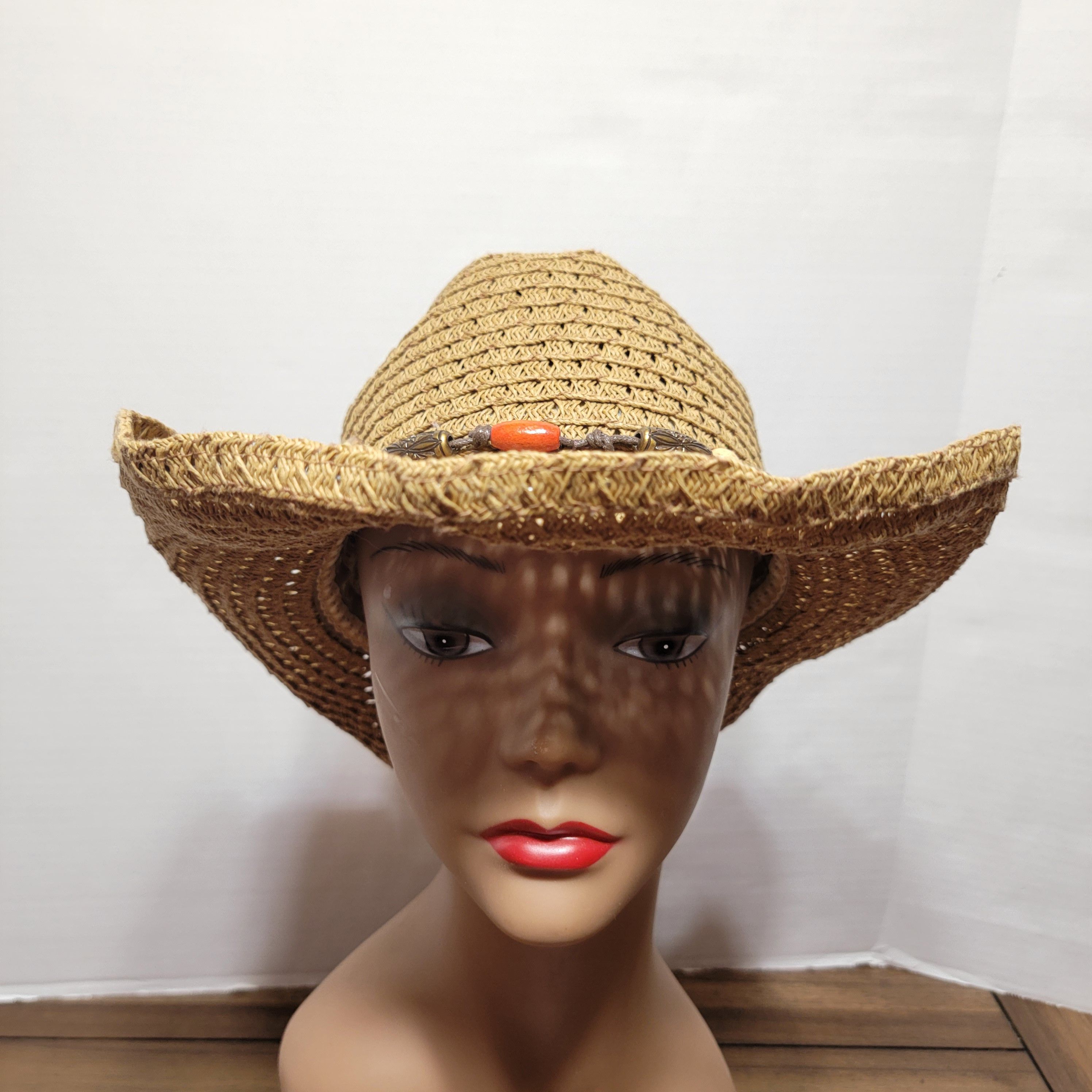 Panama Jack Panama Jack Brown Caribbean Hat w/ Beads - One Size Size ONE SIZE - 1 Thumbnail