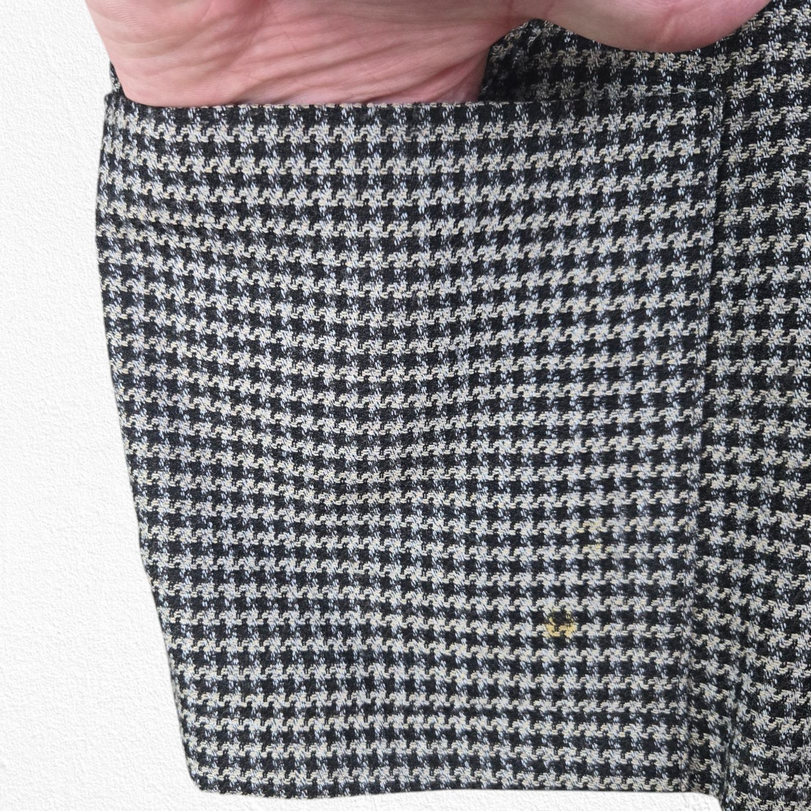 Vintage 1980s Black Houndstooth Blazer Size Large Size L / US 10 / IT 46 - 5 Thumbnail