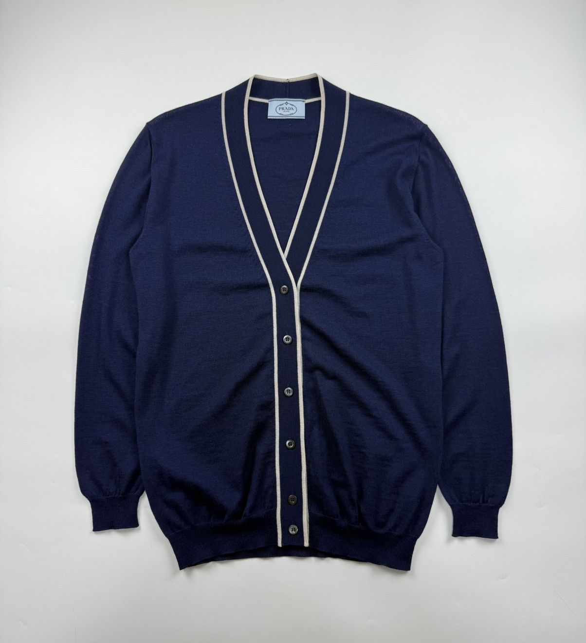 Prada Prada S/S’13 Wool Silk Cardigan Size US S / EU 44-46 / 1 - 1 Thumbnail