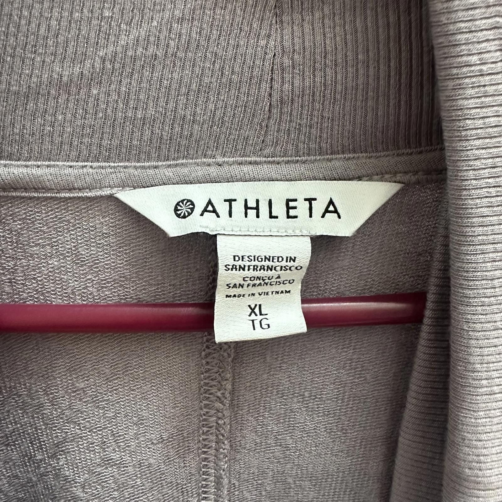 Designer Athleta Lightweight Gray Open Cardigan - XL Size XL / US 12-14 / IT 48-50 - 3 Thumbnail
