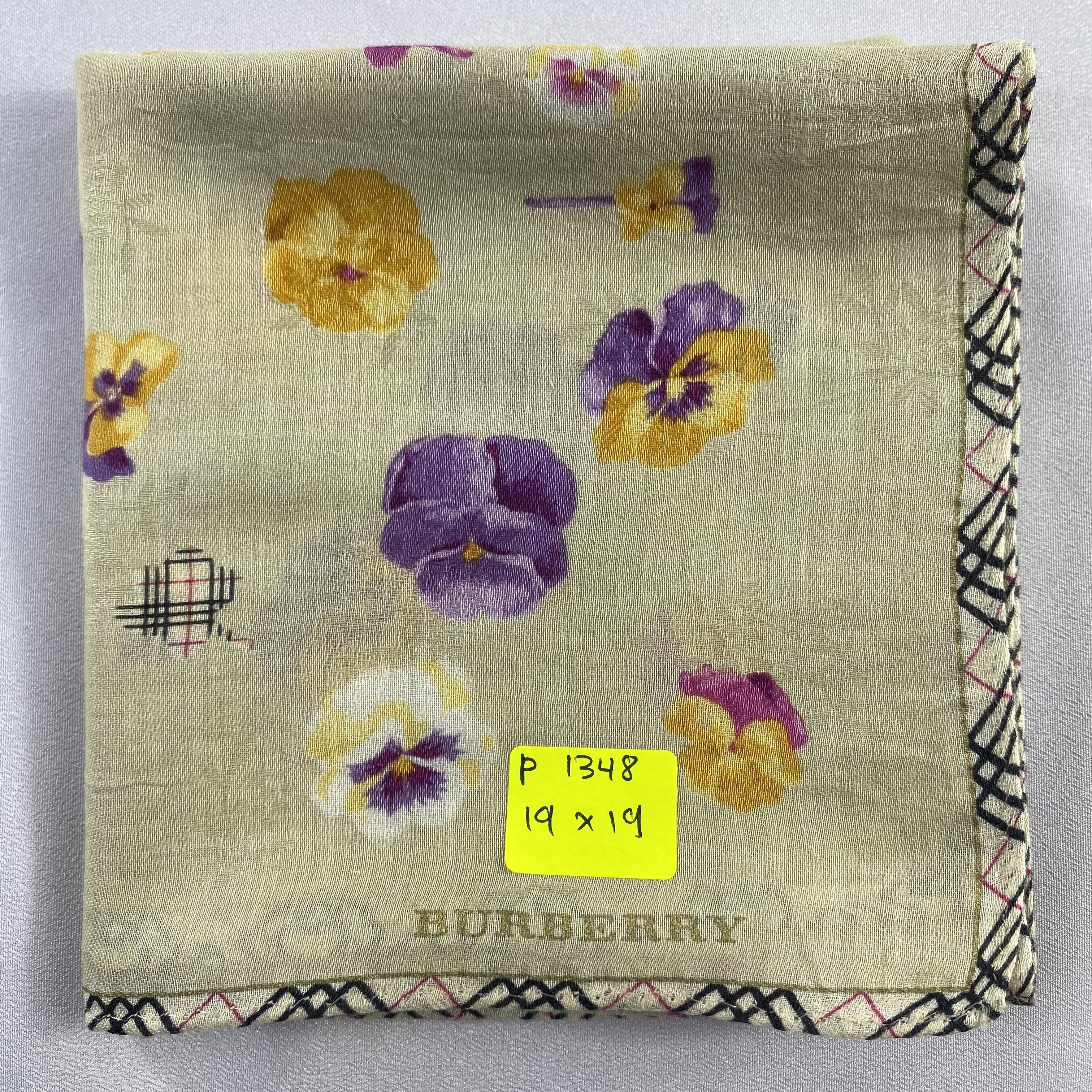 Burberry × Vintage Burberry Handkerchief / Neckerchief / Bandana-P1348 Size ONE SIZE - 5 Thumbnail