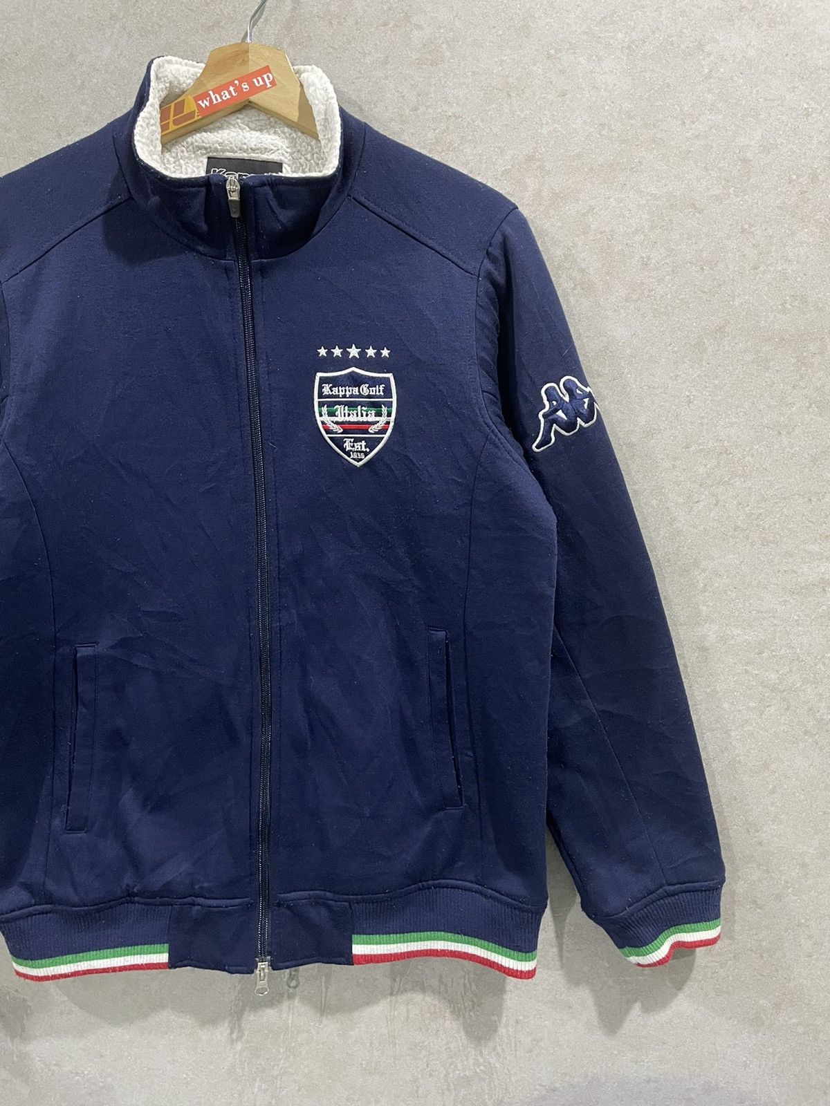 Kappa × Vintage Vtg Kappa Sweater Zip Up Fleece Inside Size US M / EU 48-50 / 2 - 2 Thumbnail