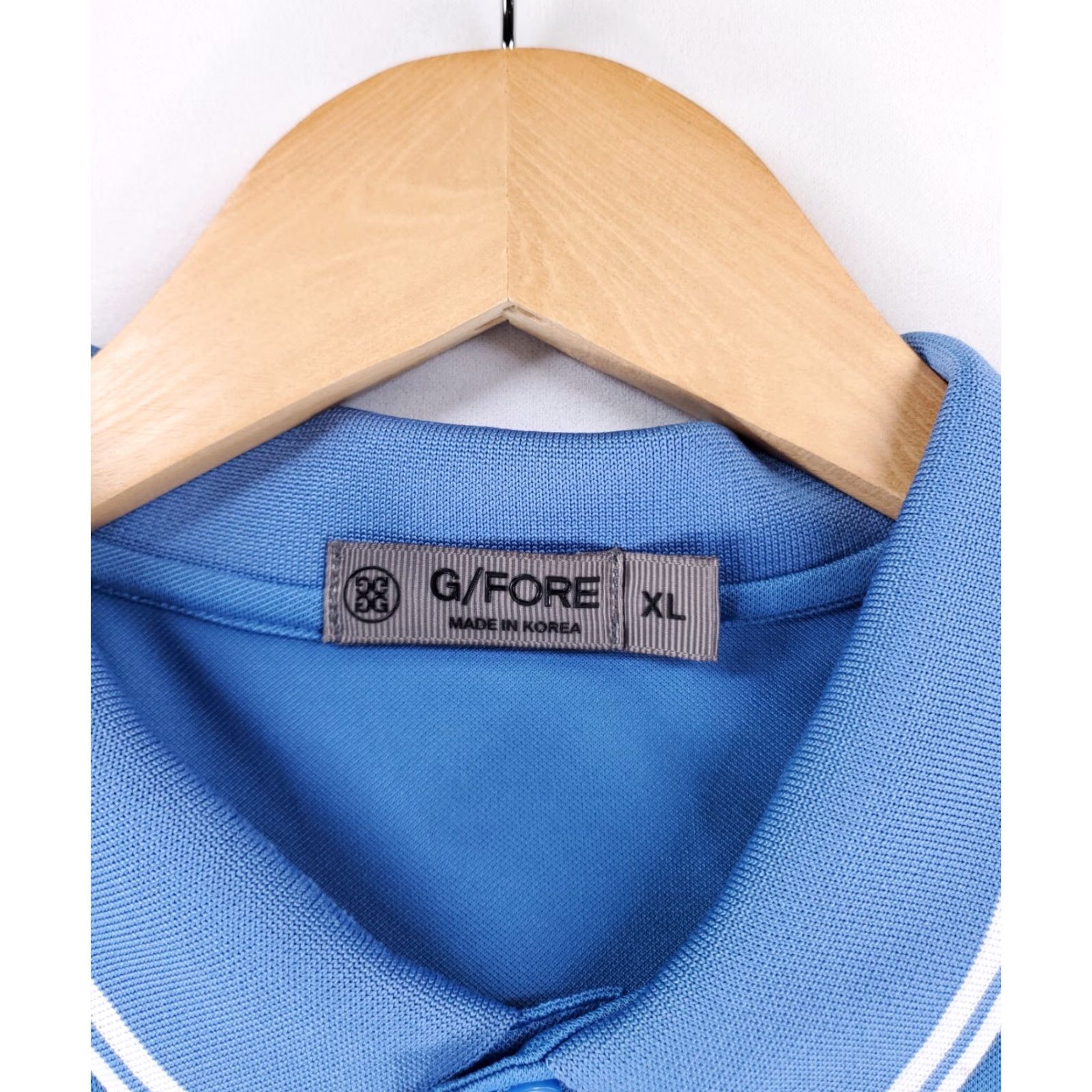 G/FORE G/Fore Polo Shirt Blue Golf Short Sleeve Performance Mens XL Shirts Mens XL Blue Golf Size US XL / EU 56 / 4 - 3 Thumbnail