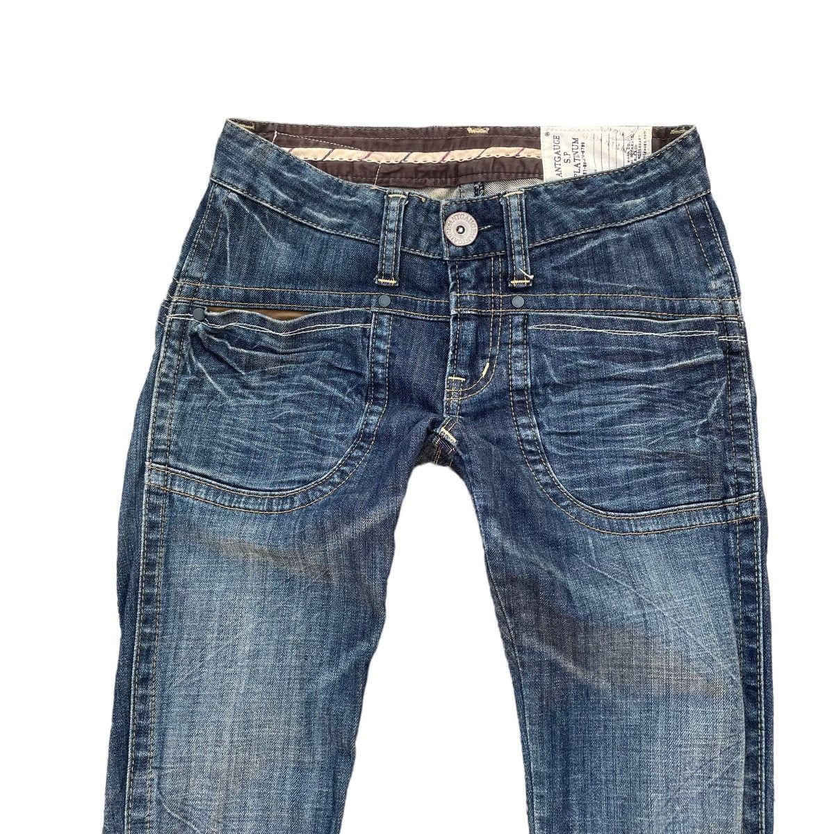 Beauty Beast × Hysteric Glamour × Japanese Brand 🇯🇵 ANTGAUGE SP PLATINUM SKINNY DENIM PANTS Size 28" / US 6 / IT 42 - 3 Thumbnail