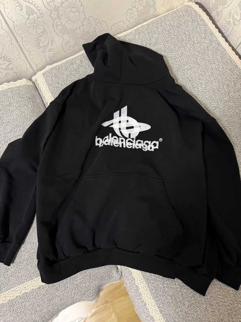Balenciaga Balenciaga Black Overlapping 3B Hoodie Jacket-2506 Size US XL / EU 56 / 4 - 2 Thumbnail