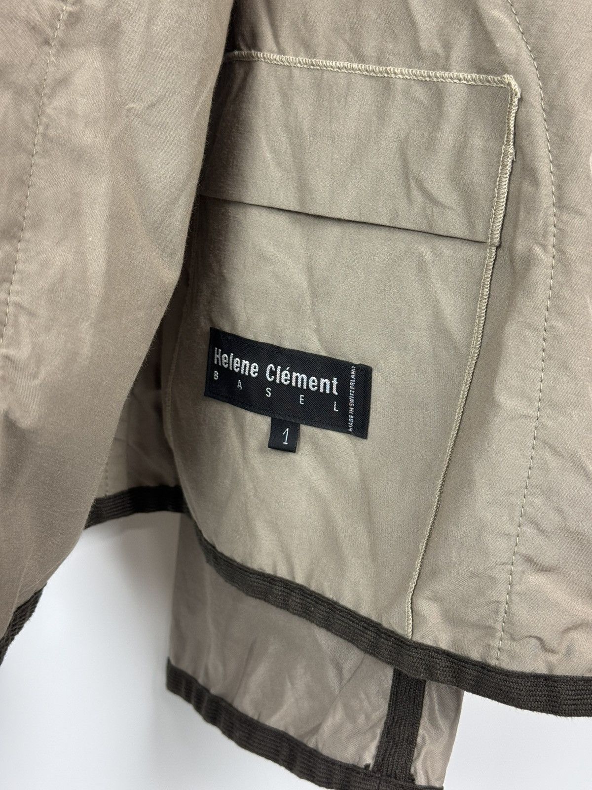 Other Vintage Helene Clement Basel Avant Garde Cotton Blend Jacket Size S / US 4 / IT 40 - 22 Thumbnail