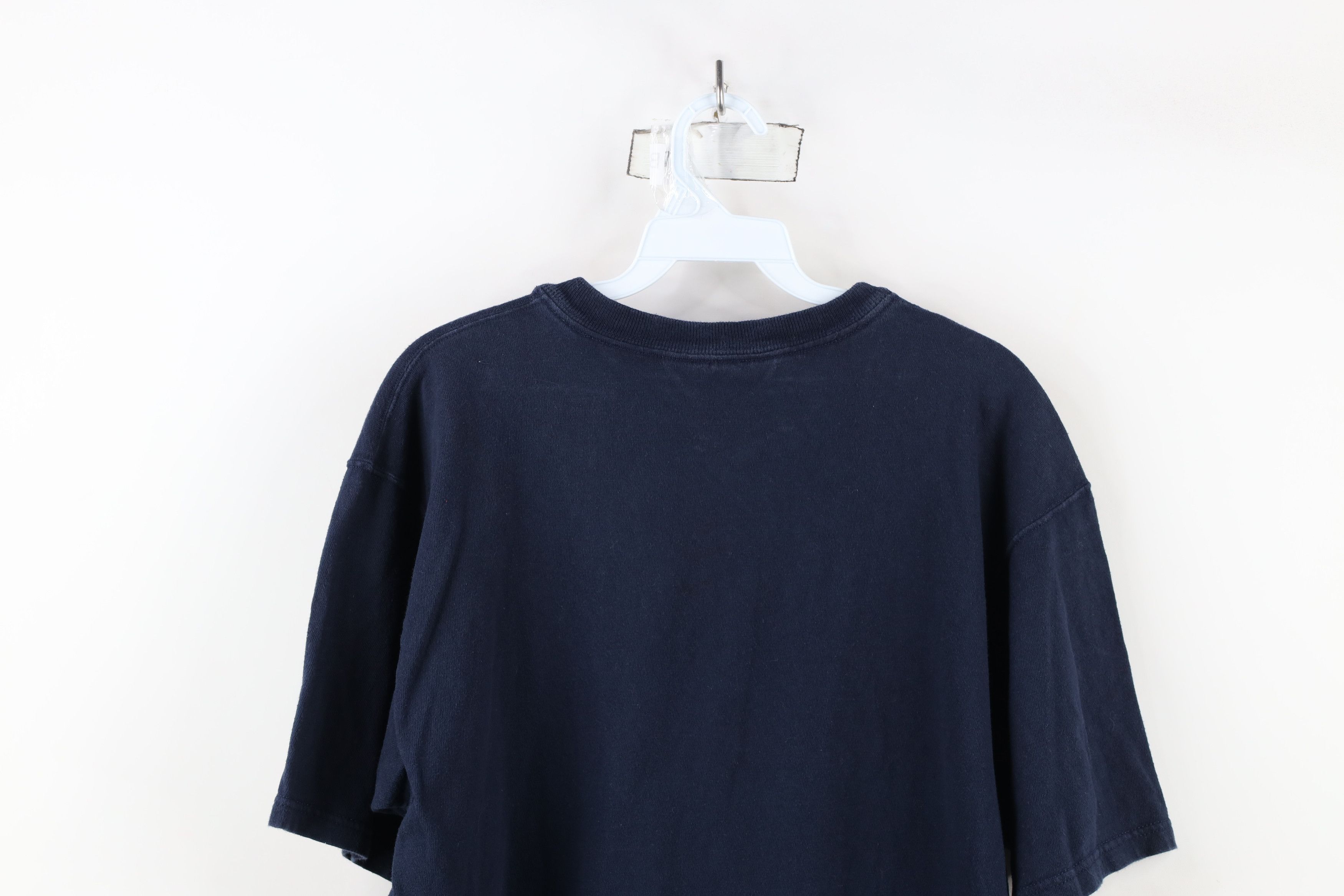 Champion × Vintage Vintage 90s Champion Classic Logo Cotton Knit T-Shirt Blue Size US M / EU 48-50 / 2 - 13 Thumbnail