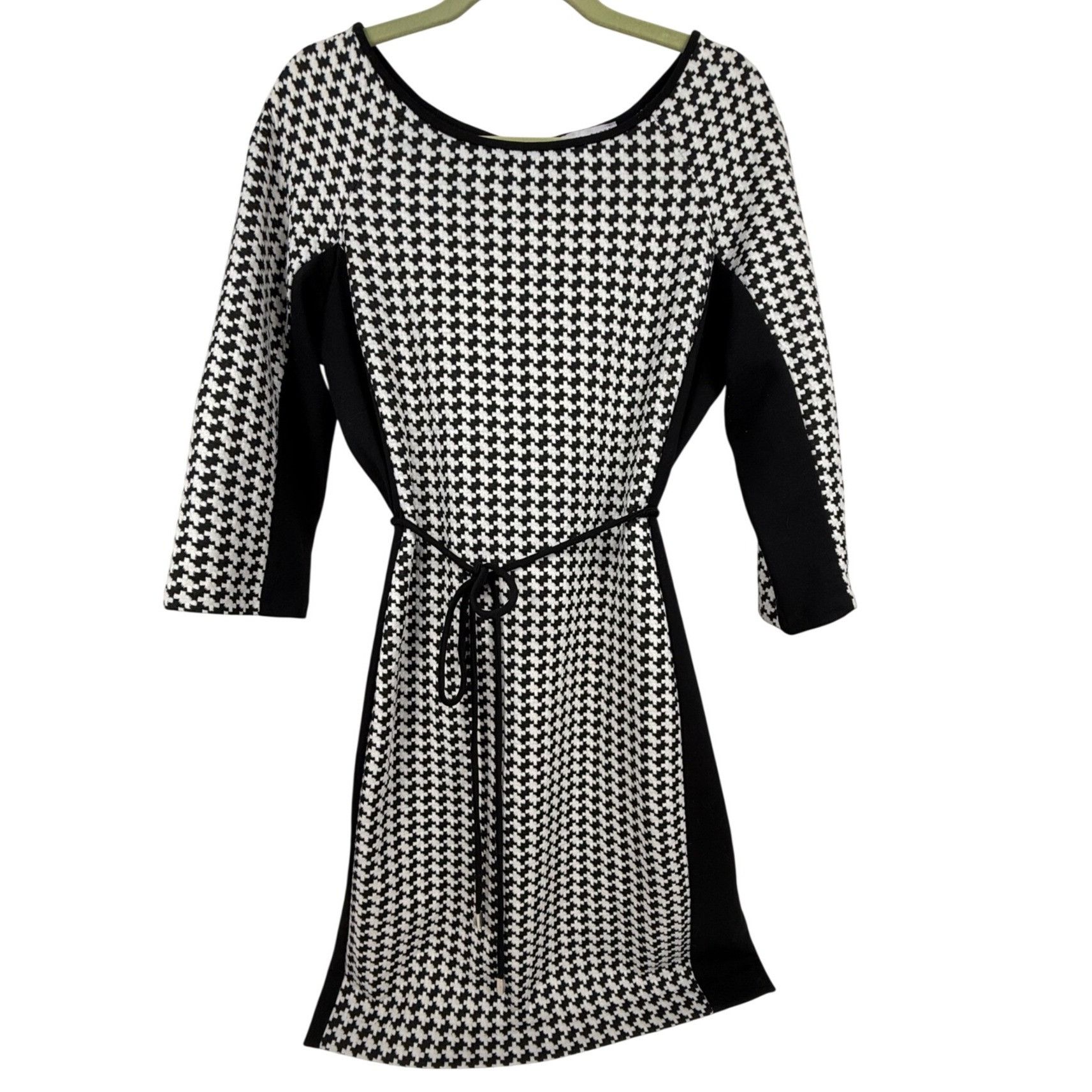 Other Sandra Darren Women's Houndstooth 3/4-Sleeve Knit Dress Size Size XL / US 12-14 / IT 48-50 - 1 Thumbnail