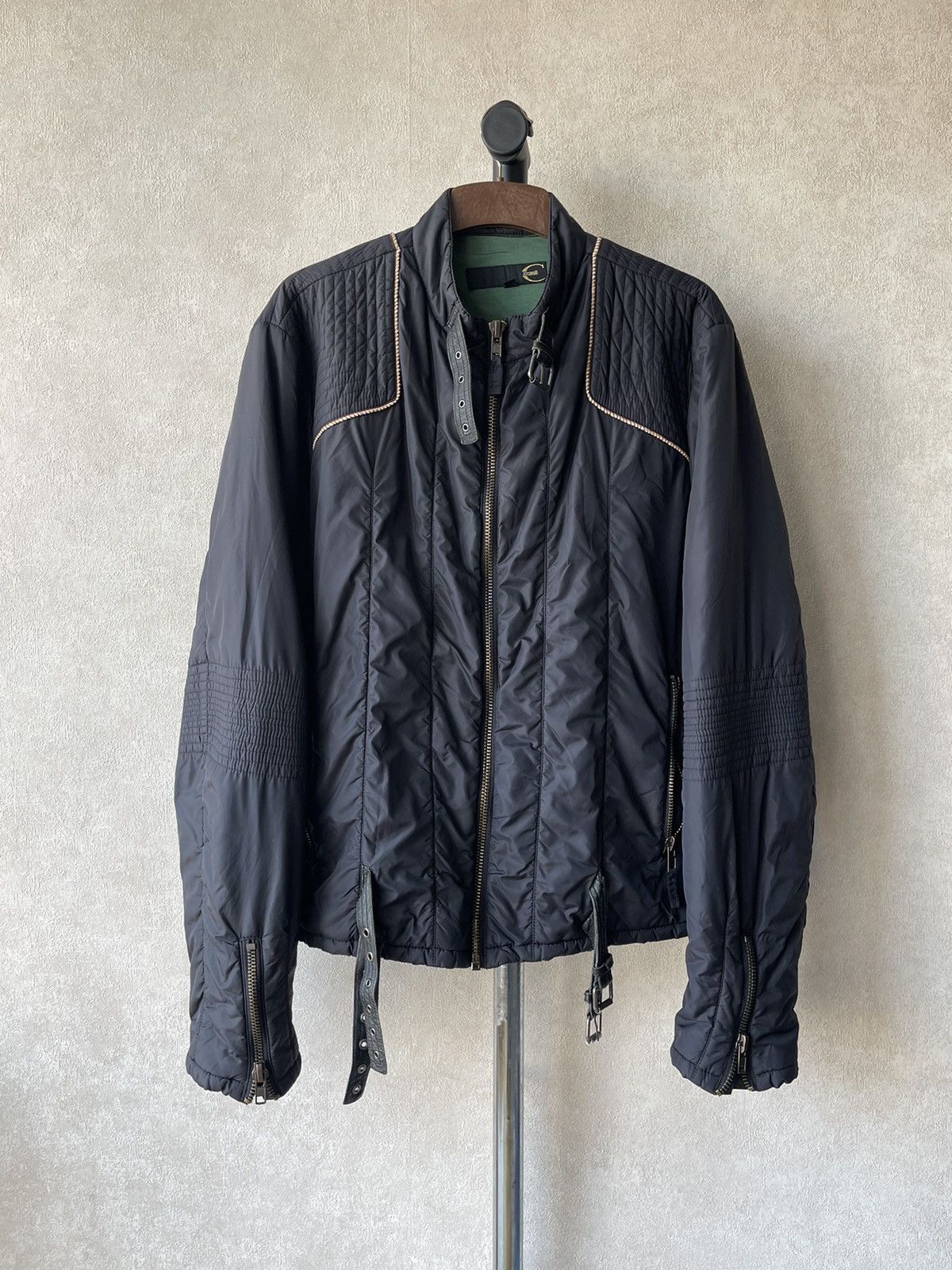 Just Cavalli Vintage Just Cavalli Archive Biker Jacket Racing Rare Size US L / EU 52-54 / 3 - 1 Thumbnail