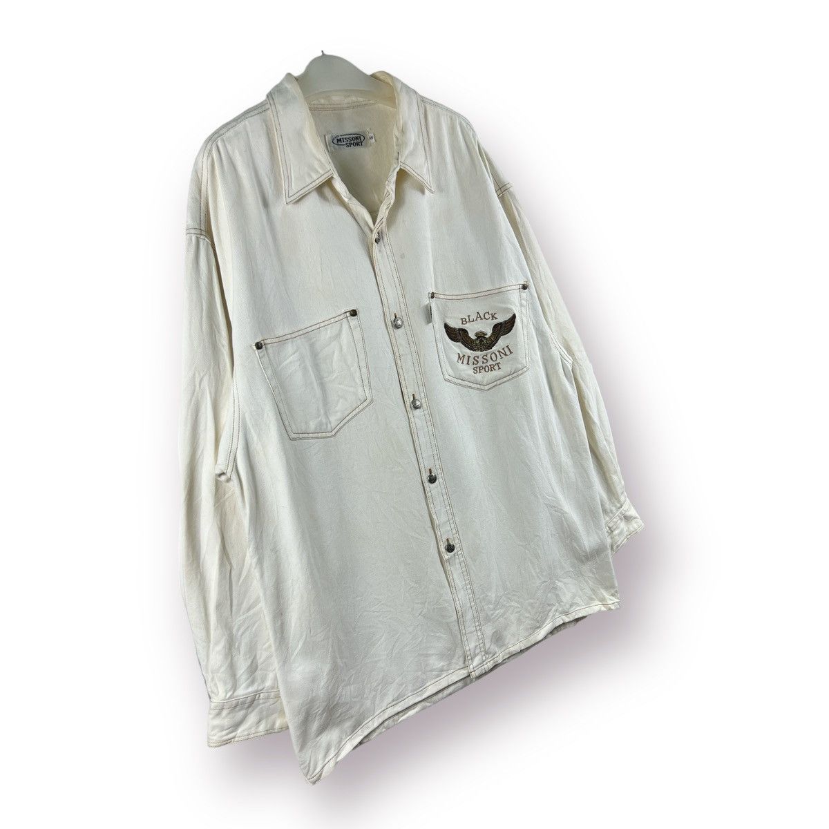 Missoni 🔥 Luxury MISSONI SPORT Denim shirt distressed Size US M / EU 48-50 / 2 - 3 Thumbnail