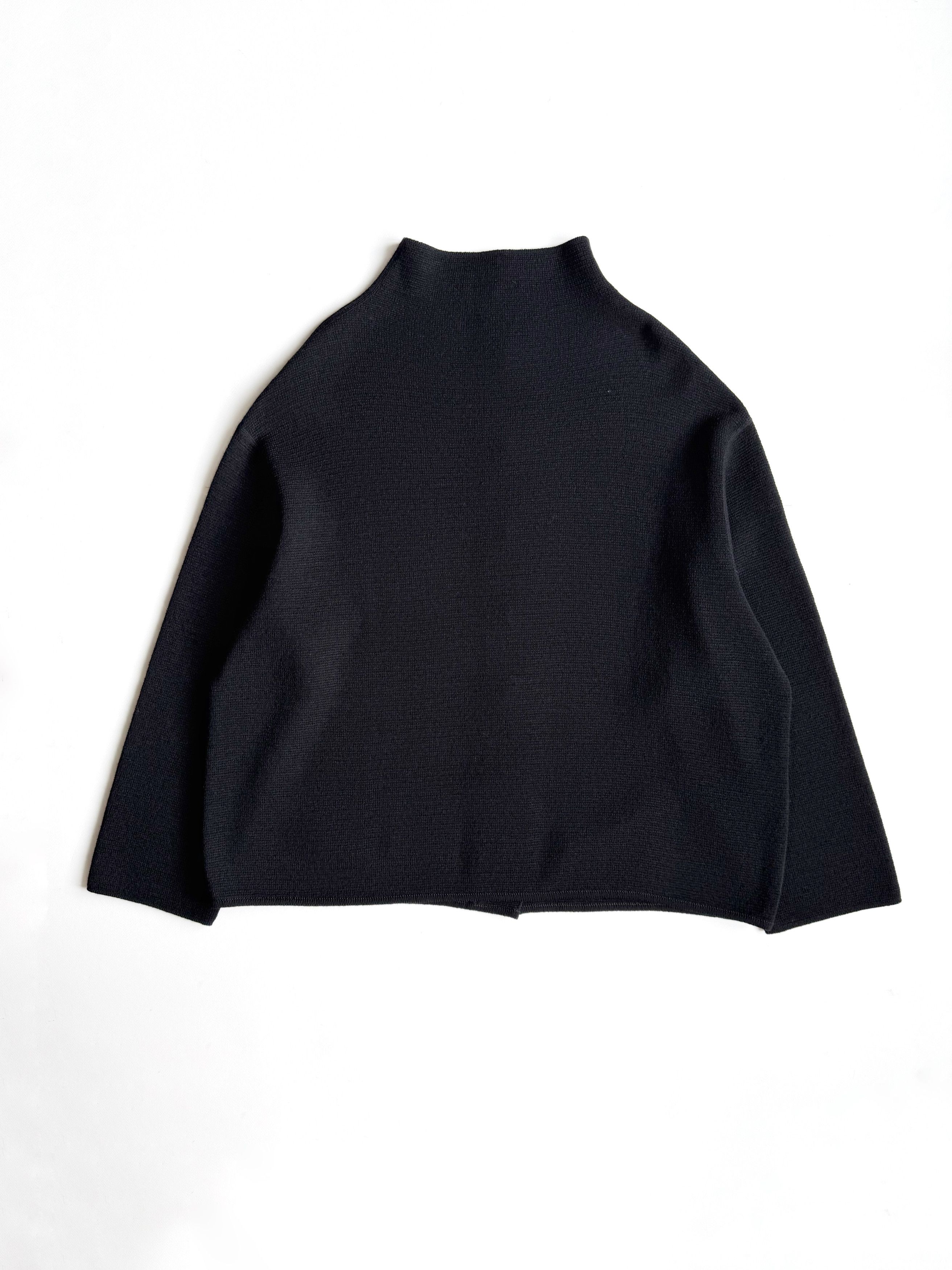 Annette Gortz Annette Gortz Bul Black Merino Wool Knit Cardigan Javcket Size XL / US 12-14 / IT 48-50 - 6 Thumbnail