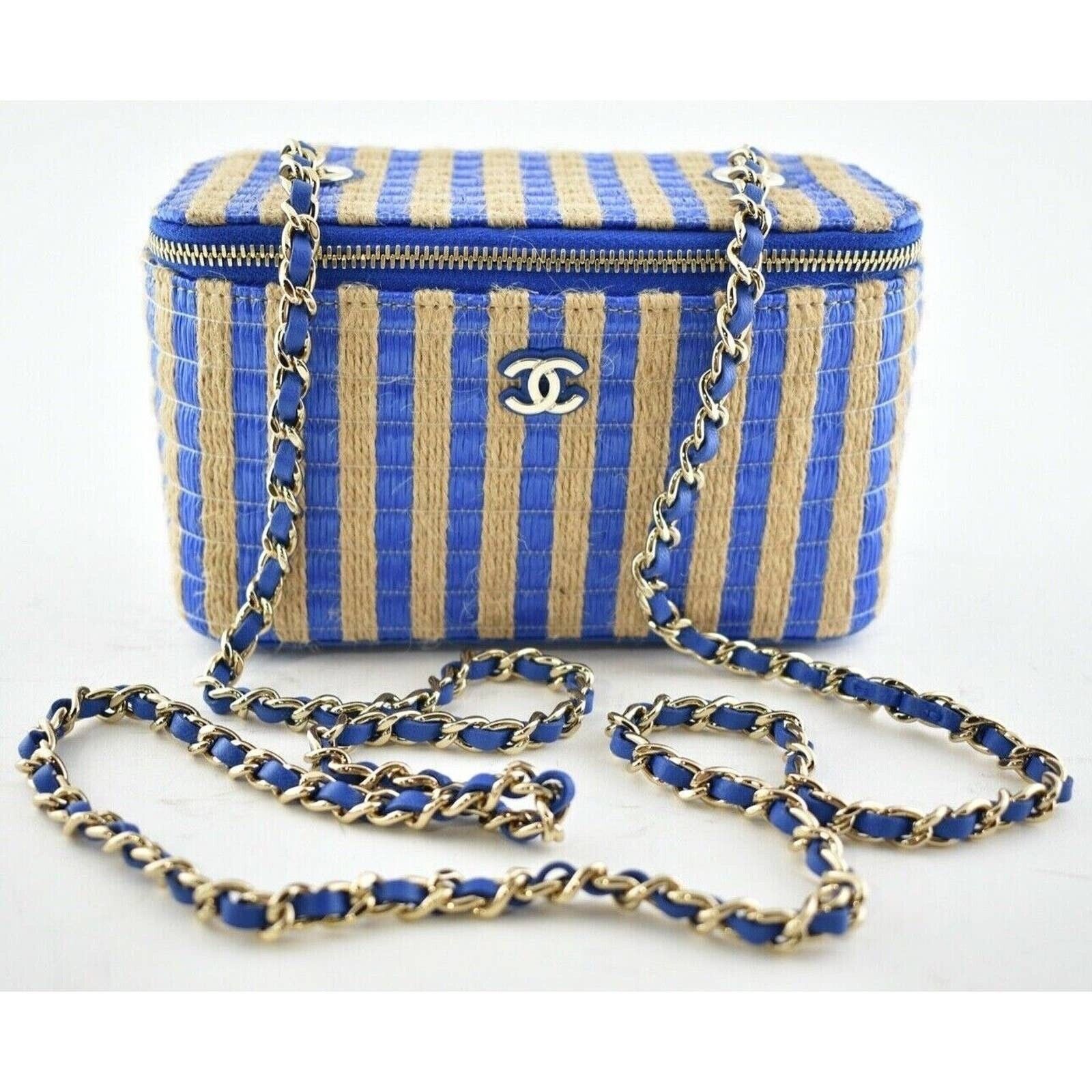 Chanel Chanel Raffia Small Vanity With Chain Shoulder Crossbody Bag Size ONE SIZE - 2 Thumbnail