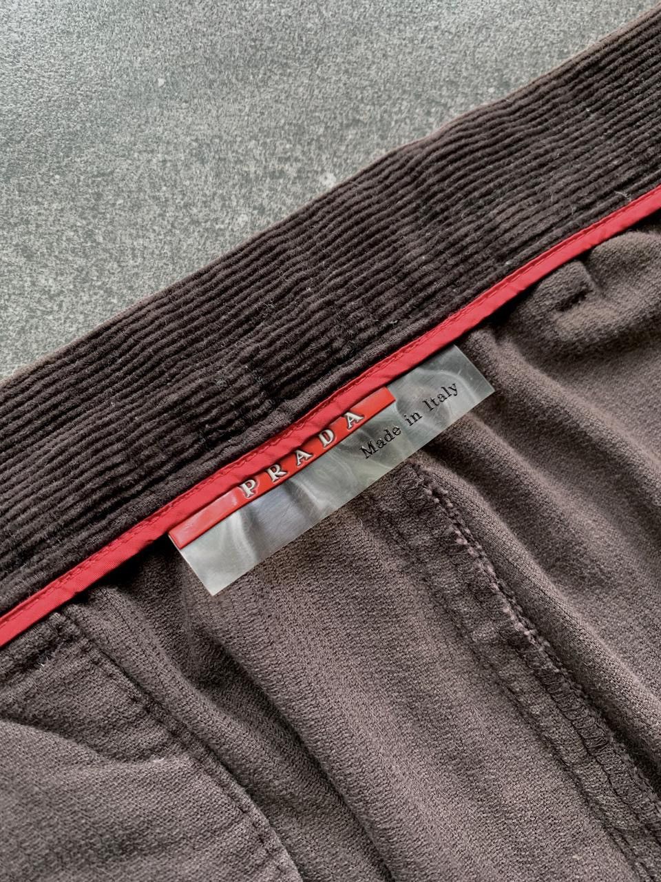 Prada FREE TAX! 2000s Corduroy Loose Sport Pants Size US 33 - 10 Thumbnail