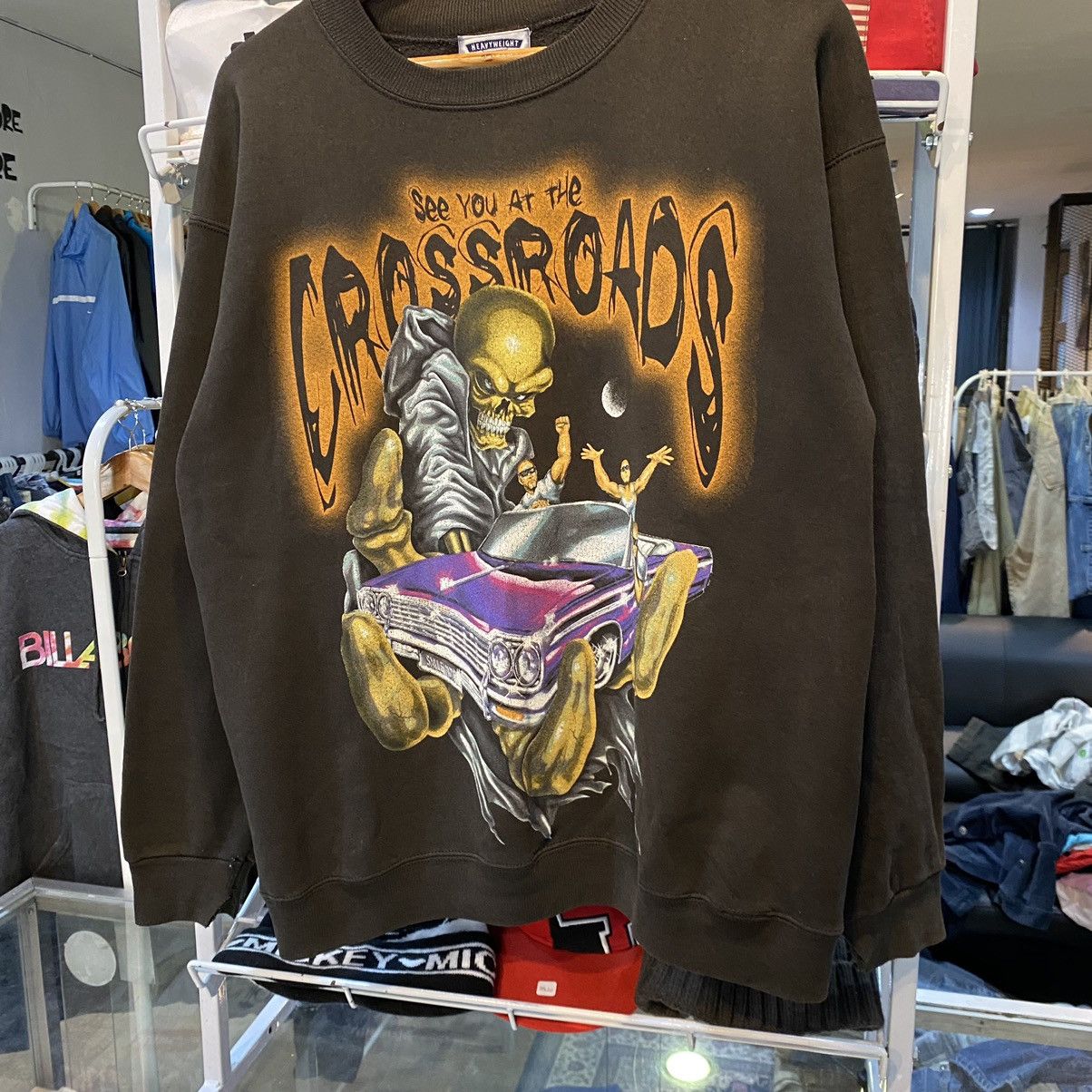 Vintage RARE VINTAGE SEE YOU AT THE CROSSROAD by ROLLIN HARD PHANTON Size US L / EU 52-54 / 3 - 4 Thumbnail
