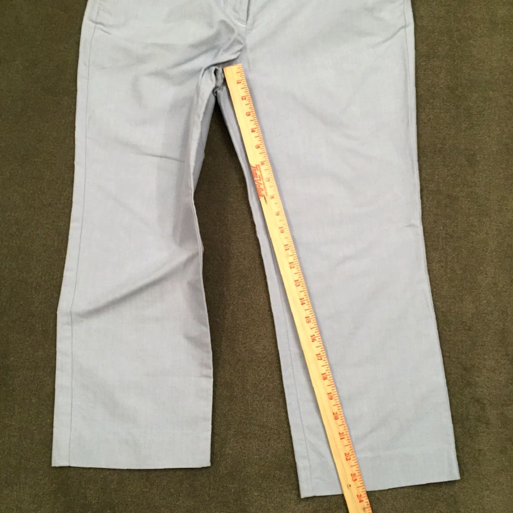 Talbots Talbots Signature Cropped Pants Women's Size 6 Blue (Cotton, Straight Leg, Inseam 24 in) Shorts? Size 28" / US 6 / IT 42 - 4 Thumbnail