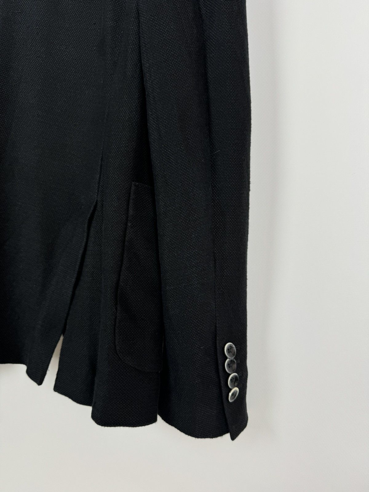 Circolo 1901 Circolo 1901 Cotton/Linen Black Blazer Jacket Size 52 Size 52R - 6 Thumbnail