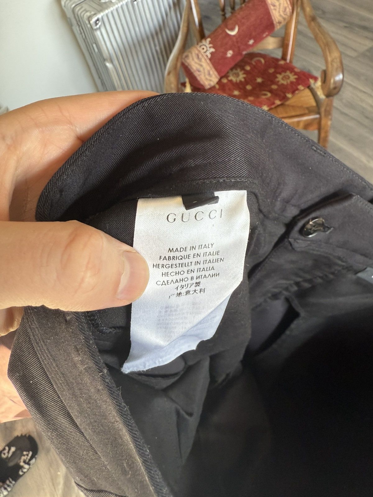 Gucci Gucci “Riding” Black Cotton Trousers Size US 36 / EU 52 - 11 Thumbnail