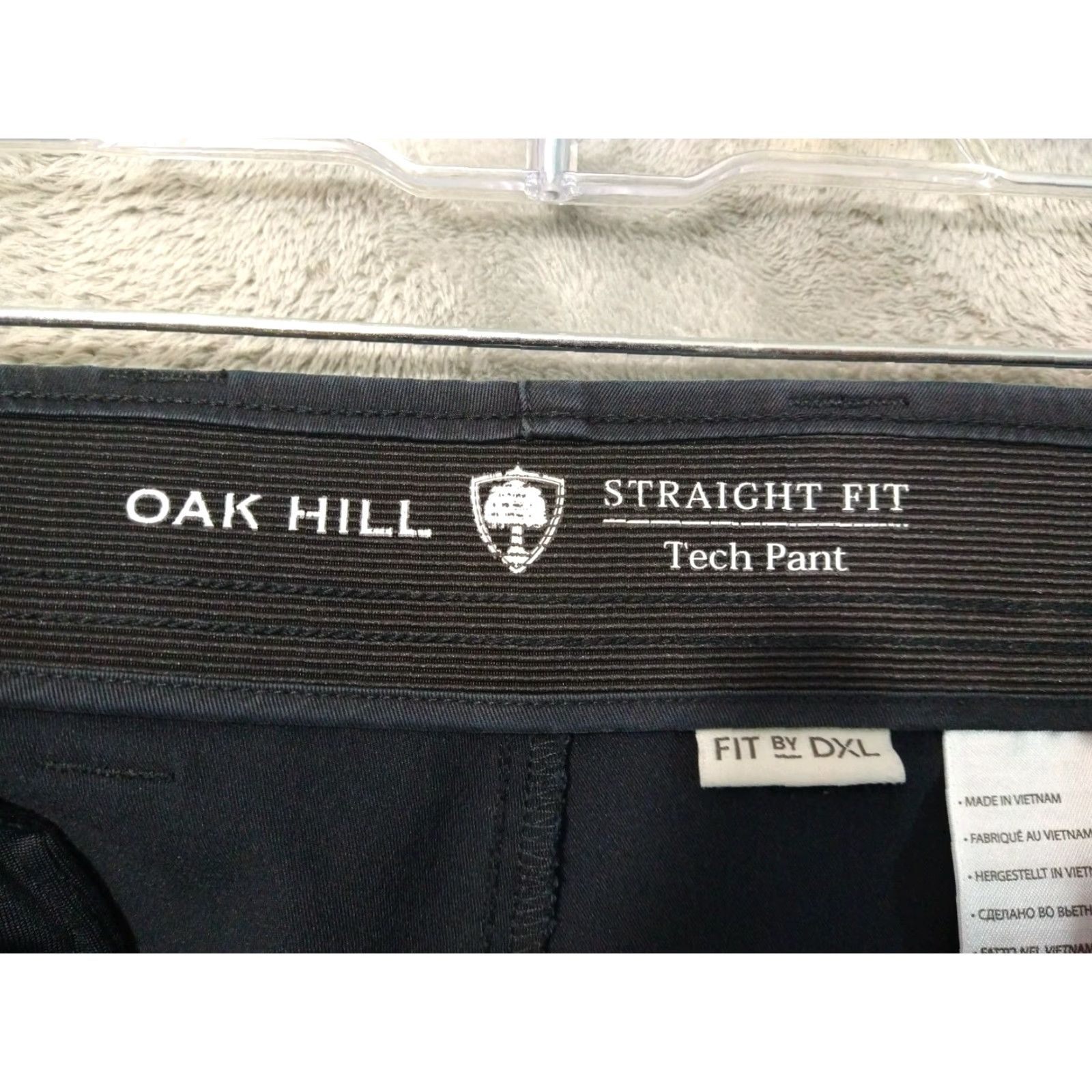 Vintage Oak Hill Mens Pants 48x28 Blue Chino Flat Front High Rise Straight Fit Stretch Pocket Pockets Regular Workwear Casual Travel Vintage No Size US 32 / EU 48 - 7 Thumbnail