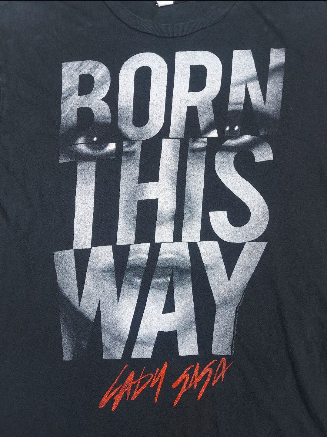 Band Tees Lady Gaga 2011 Born This Way Tour Graphic Official Merch TEE Size US M / EU 48-50 / 2 - 2 Thumbnail