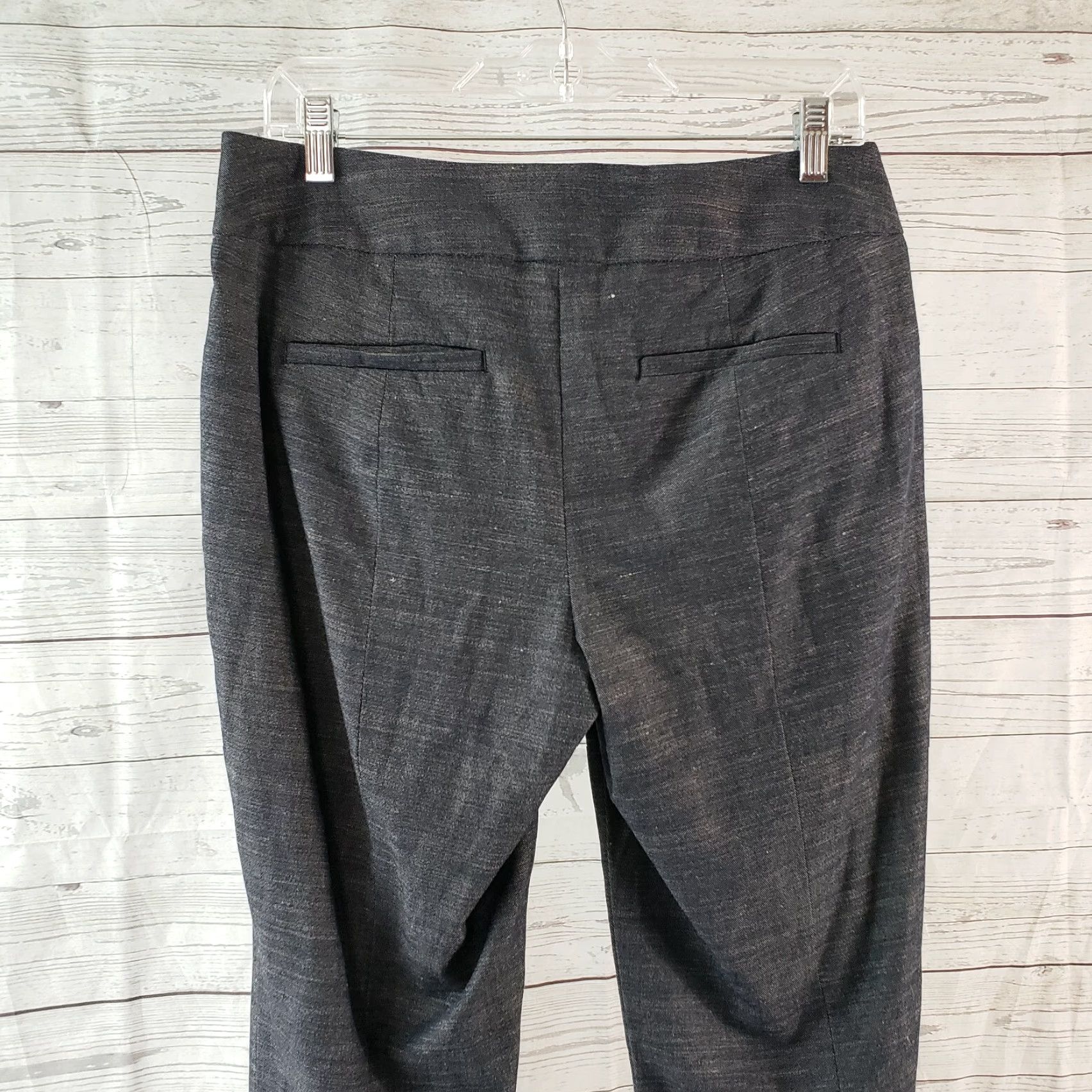 Ann Taylor Ann Taylor LOFT Womens Julie Ankle Pants Sz 4 Blue Mid Rise Rayon Blend Size 27" / US 4 / IT 40 - 4 Thumbnail