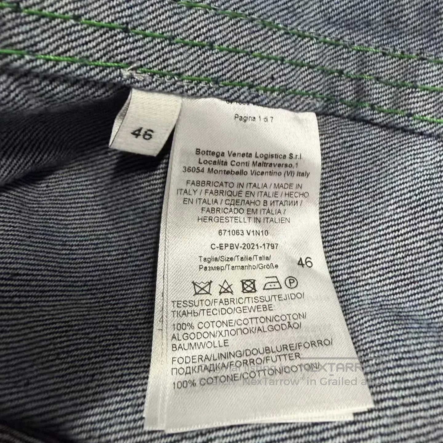 Bottega Veneta Bottega Veneta Short Contrast Stitch Denim Jacket. Size US S / EU 44-46 / 1 - 5 Thumbnail