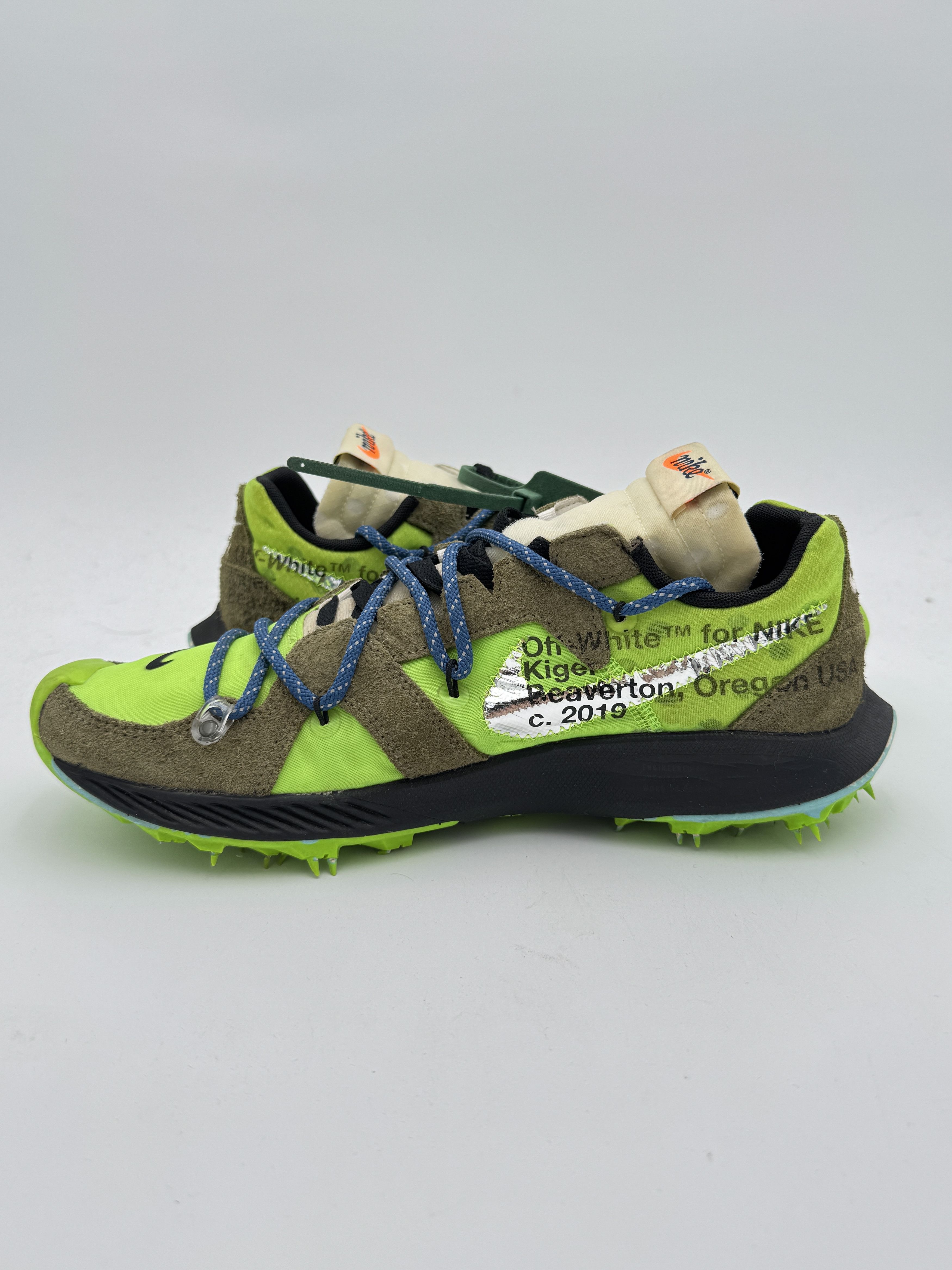 Nike × Off-White OFF-WHITE Nike Zoom Terra Kiger 5 Electric Green Size US 9.5 / EU 42-43 - 6 Thumbnail