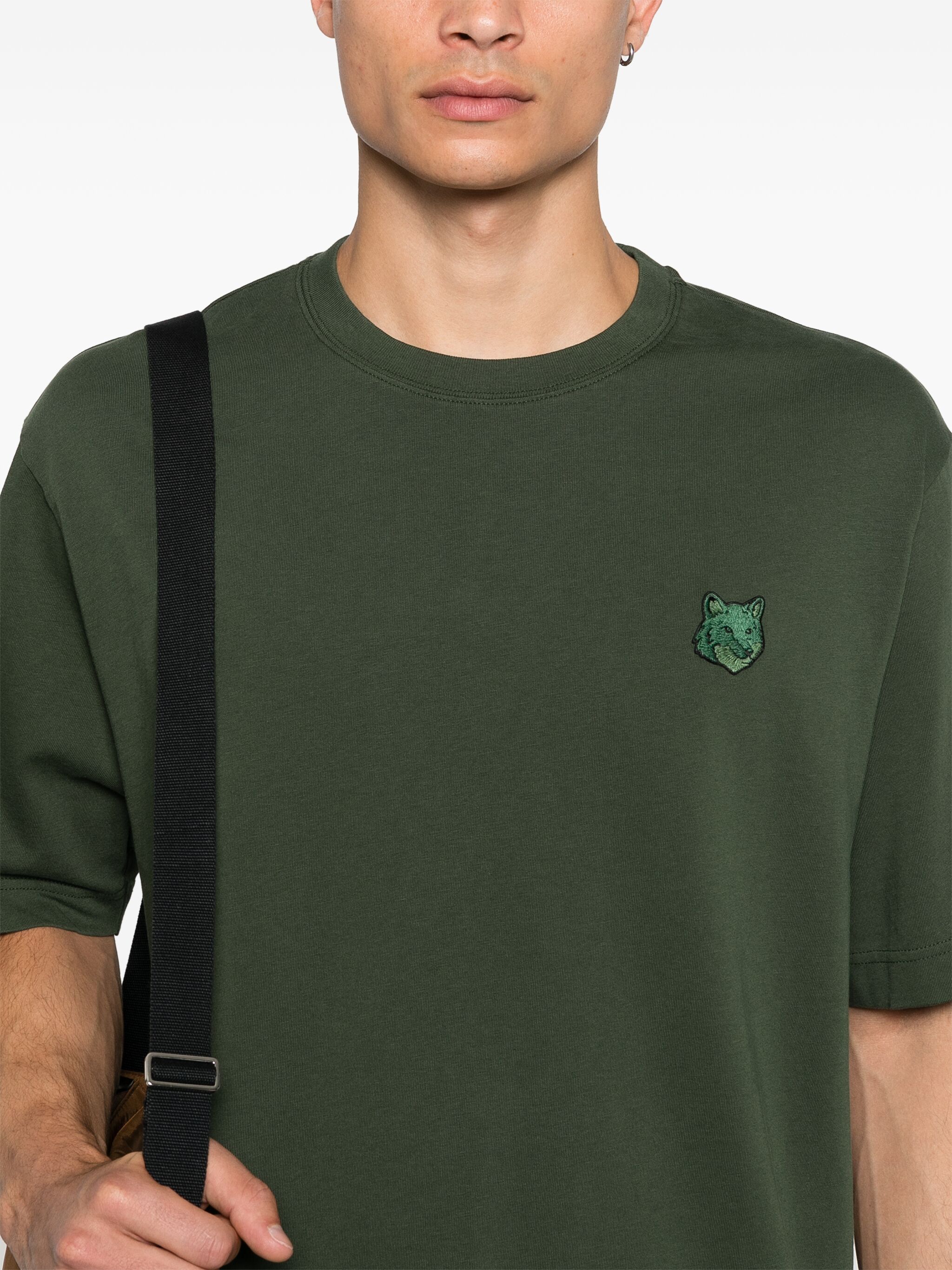 Maison Kitsune o1s22i1n1124 Oversized Bold Fox Head T-Shirt in Green Size US L / EU 52-54 / 3 - 4 Thumbnail