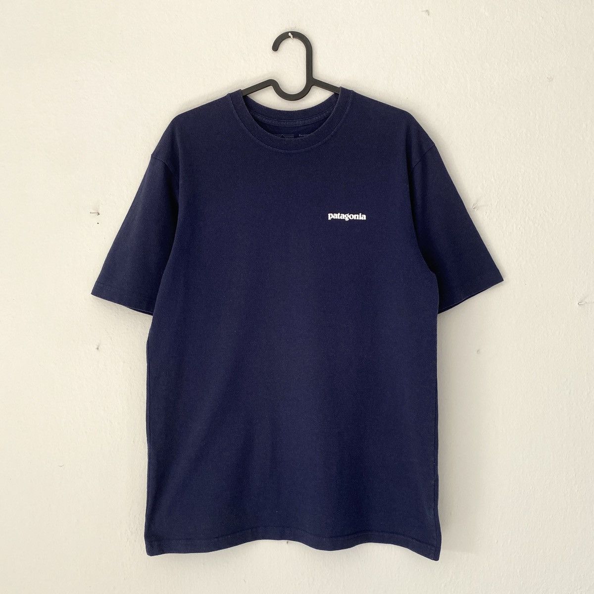 Patagonia × Vintage Patagonia Worn Wear Vintage Recycled Blue Navy T-Shirt Tee Size US M / EU 48-50 / 2 - 2 Thumbnail
