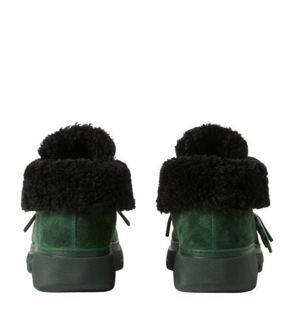 Burberry o1w1db10824 Suede-Shearling Creeper Boots in Green Size US 12 / EU 45 - 3 Thumbnail