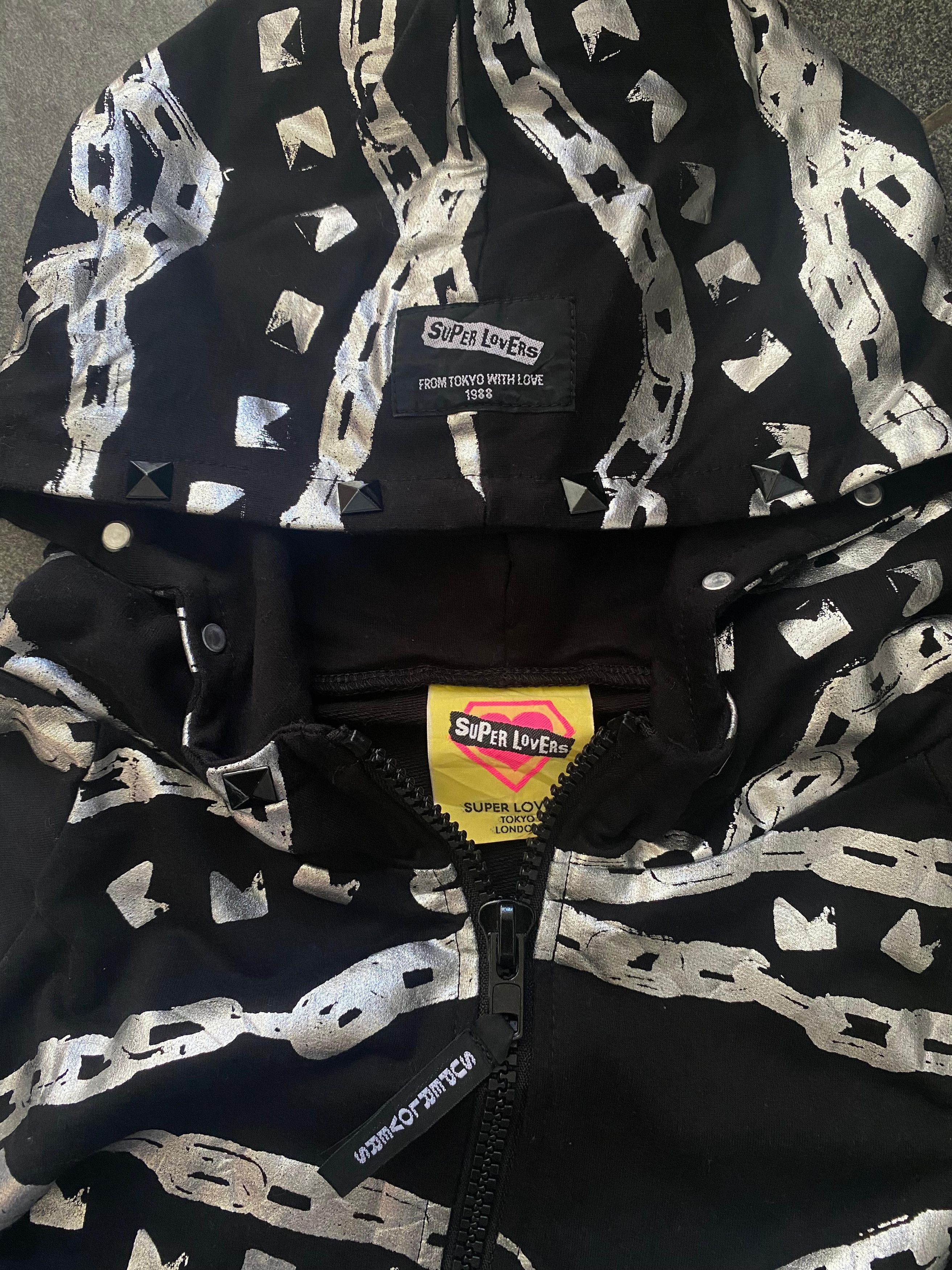 Japanese Brand Super Lovers Chain Zip up Hoodie Size US M / EU 48-50 / 2 - 5 Thumbnail