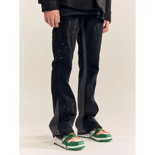 VIBE Vintage high street washed and inked baggy jeans Size US 34 / EU 50 - 1 Preview