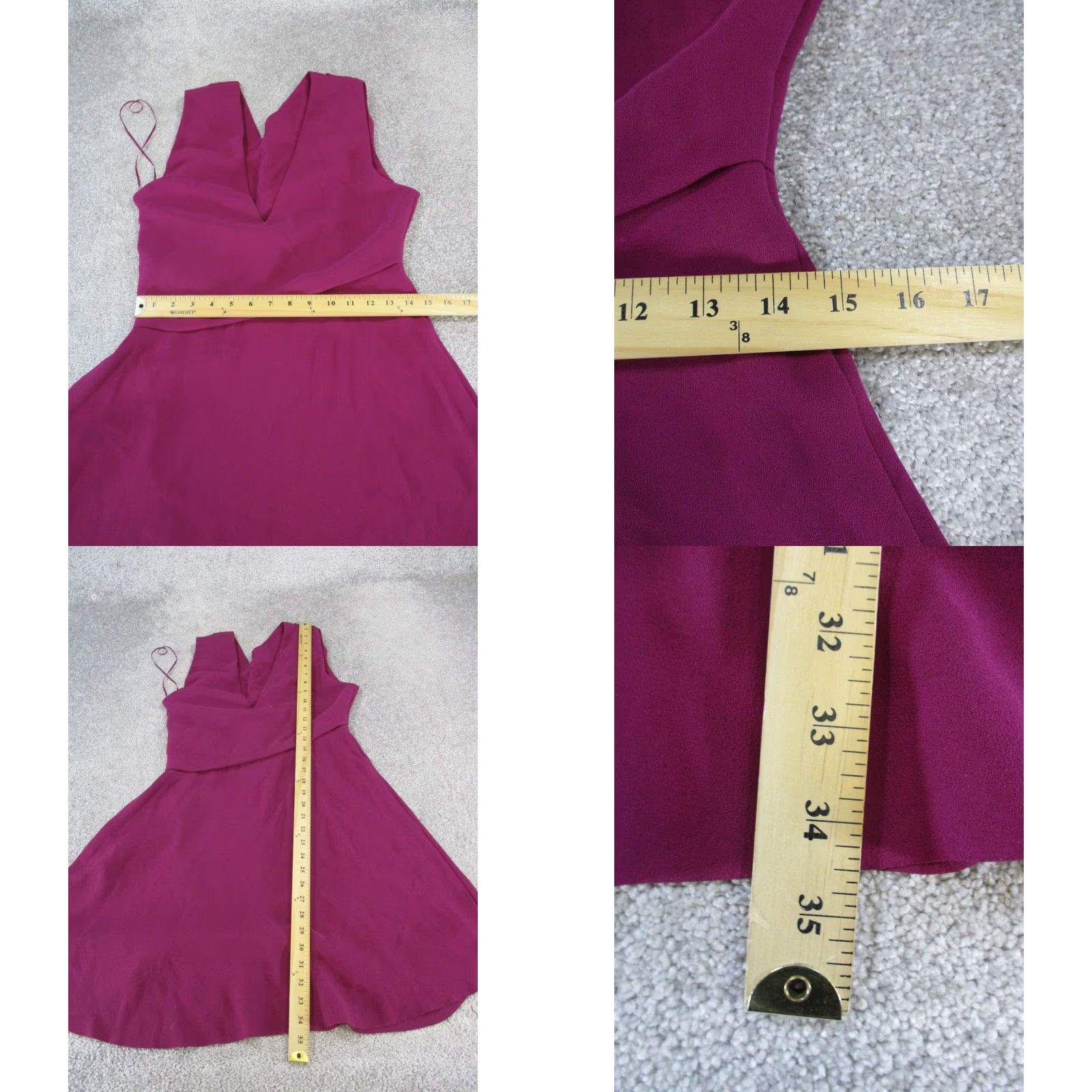 Reiss VINTAGE Reiss Dress Womens 8 Purple Marianne Wrap Front Mini New Size M / US 6-8 / IT 42-44 - 8 Thumbnail