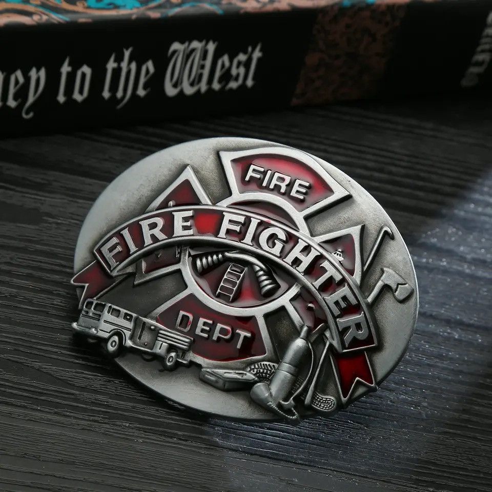 WIDE DOUBLE BUCKLE BELT FIRE AT NIGHT main image 1