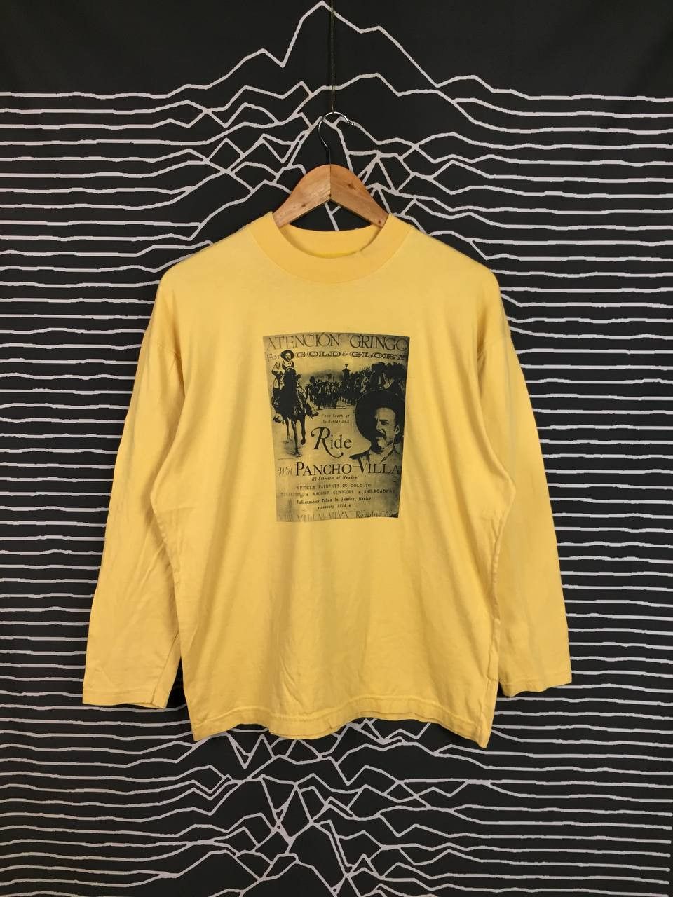 Vintage Vtg Pancho Villa Mexican Revolution 1910 Propaganda Tee Size US M / EU 48-50 / 2 - 2 Thumbnail