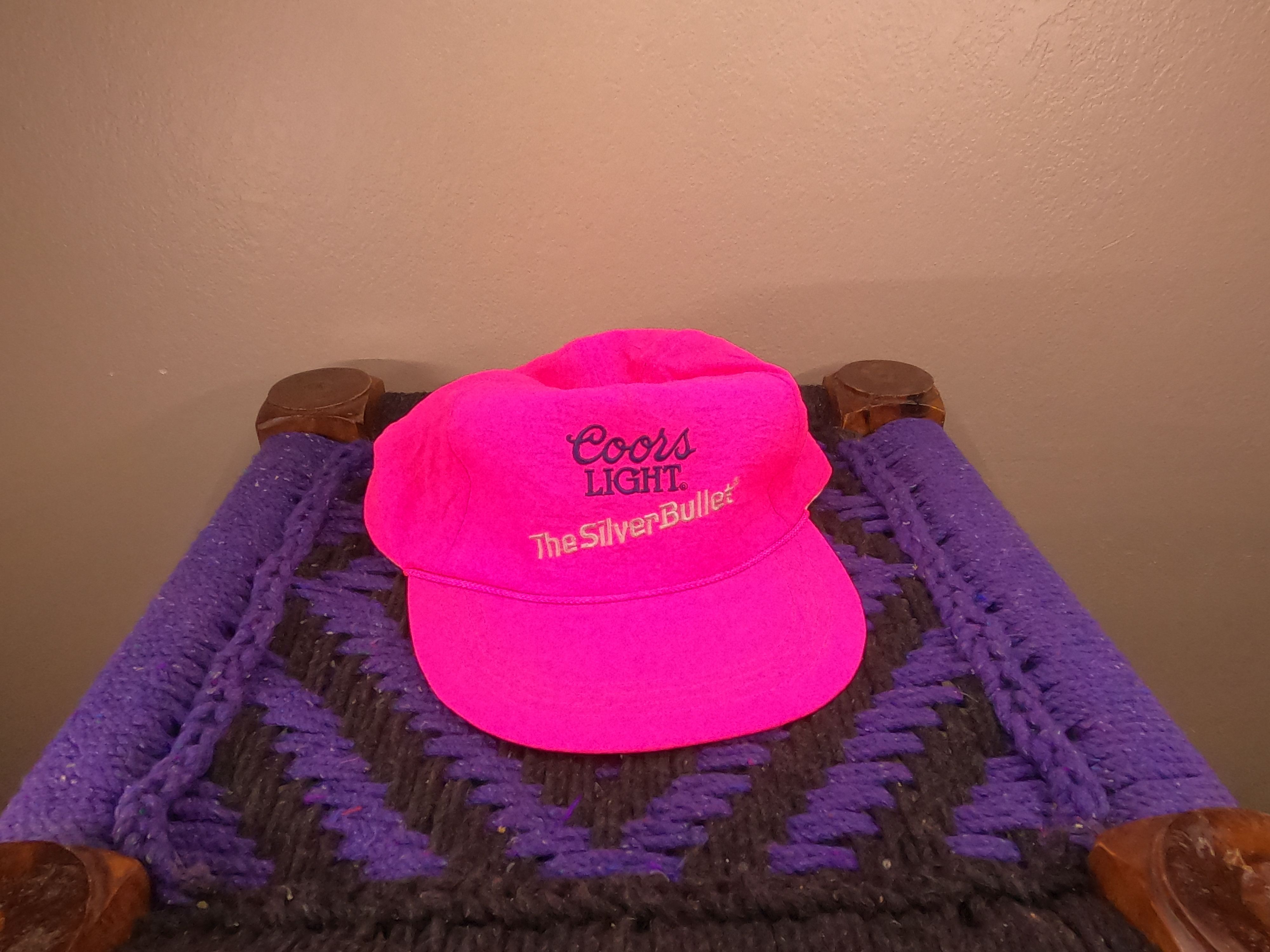 Other 1980s Coors Light Silver Bullet Neon Pink flat snapback Size ONE SIZE - 1 Thumbnail