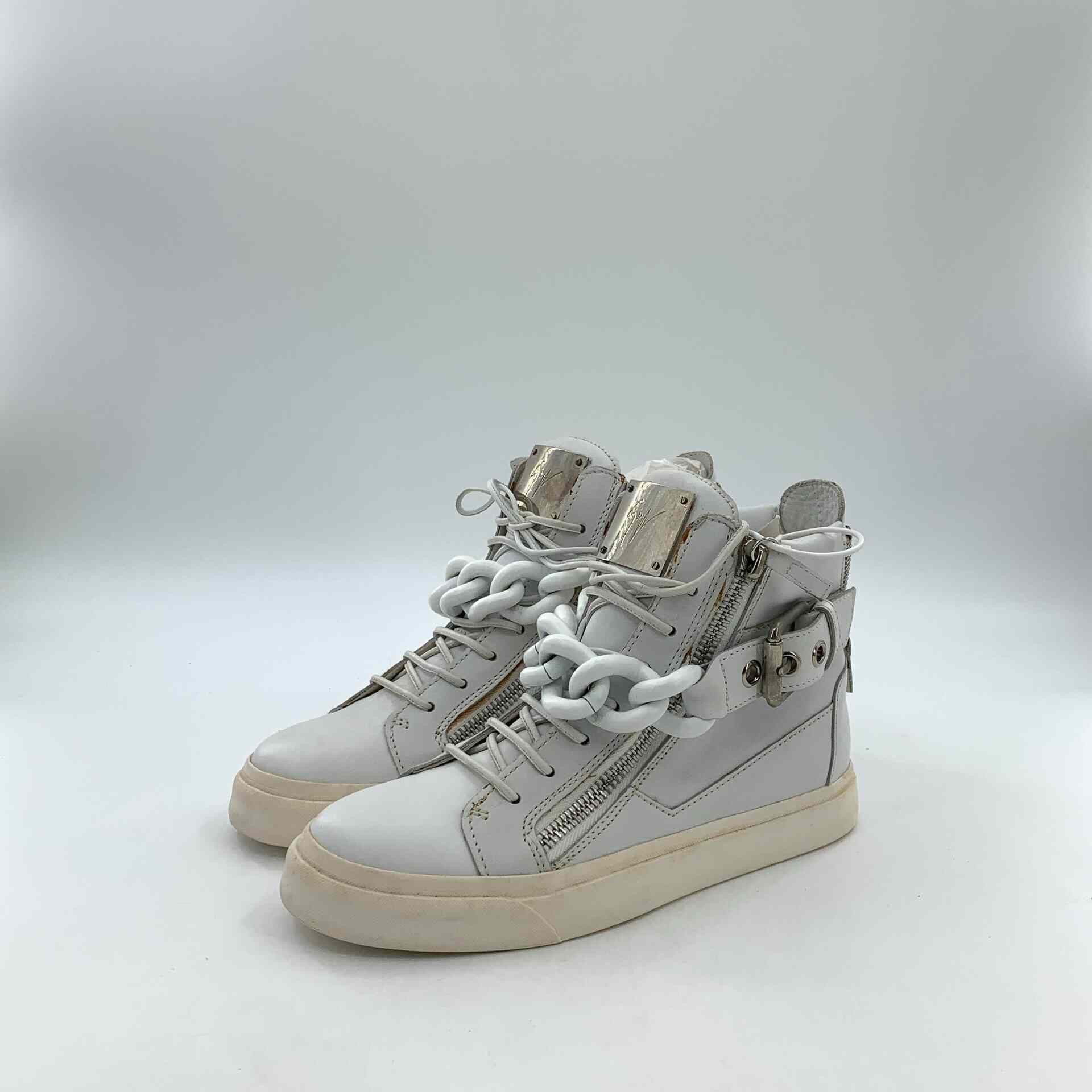 Giuseppe Zanotti Giuseppe Zanotti White Hitop Sneakers 37 Men Size US 5 / EU 37 - 1 Thumbnail