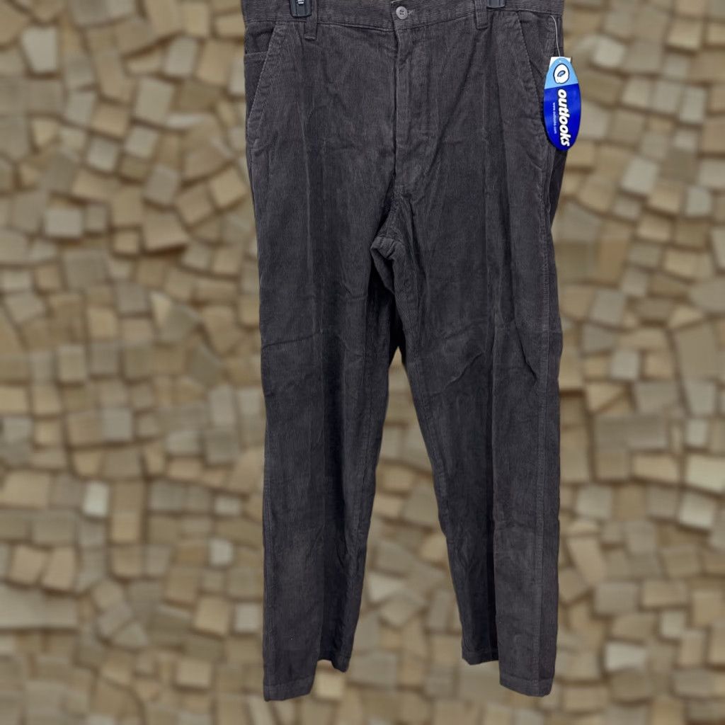 Vintage VINTAGE Outlooks Corduroy Pants Men 34 Regular Gray 90s Retro Grunge Hip Hop Casual Size US 34 / EU 50 - 1 Thumbnail