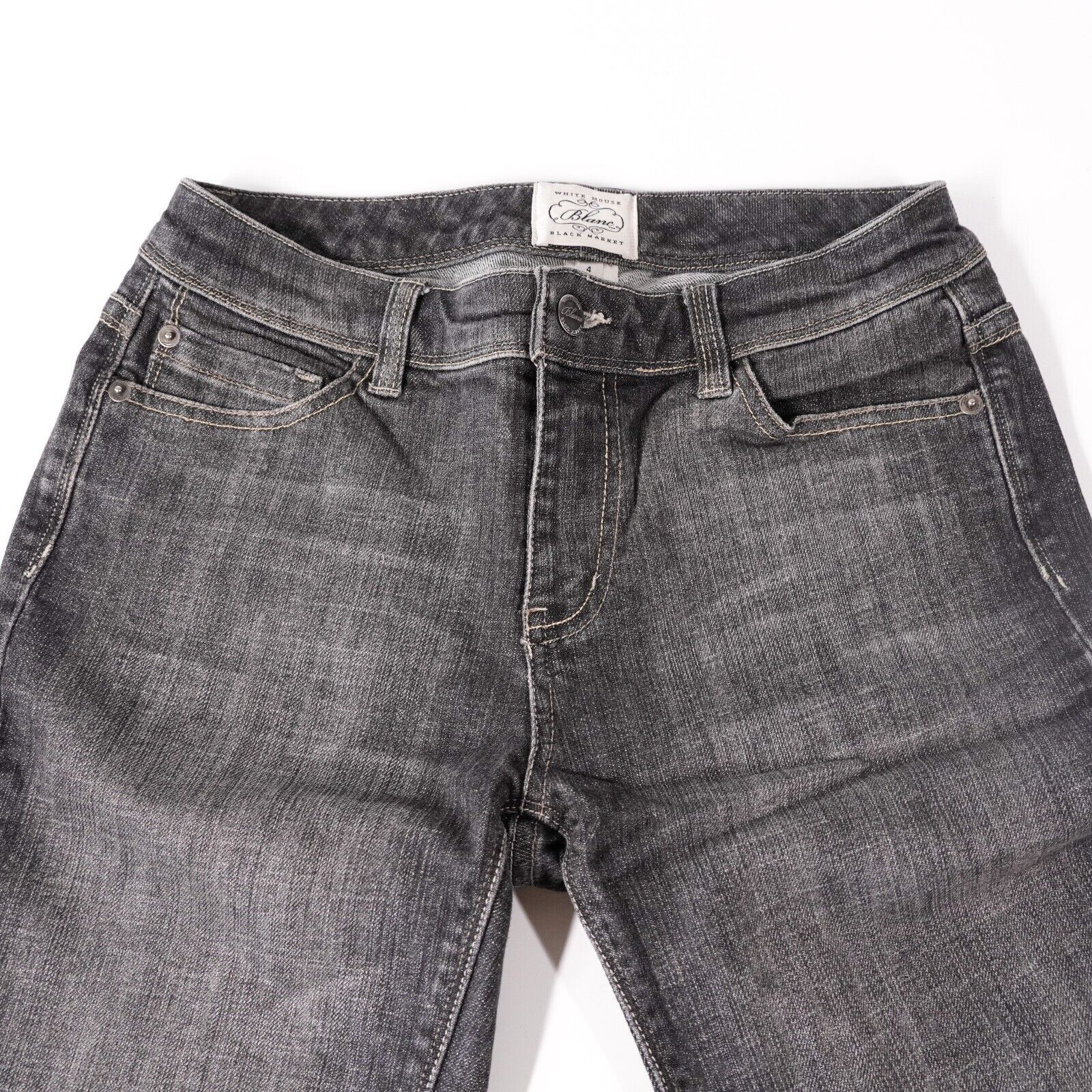 White House Black Market White House Black Market Wash Denim Trouser Jeans Pants S4 Size 27" / US 4 / IT 40 - 4 Thumbnail