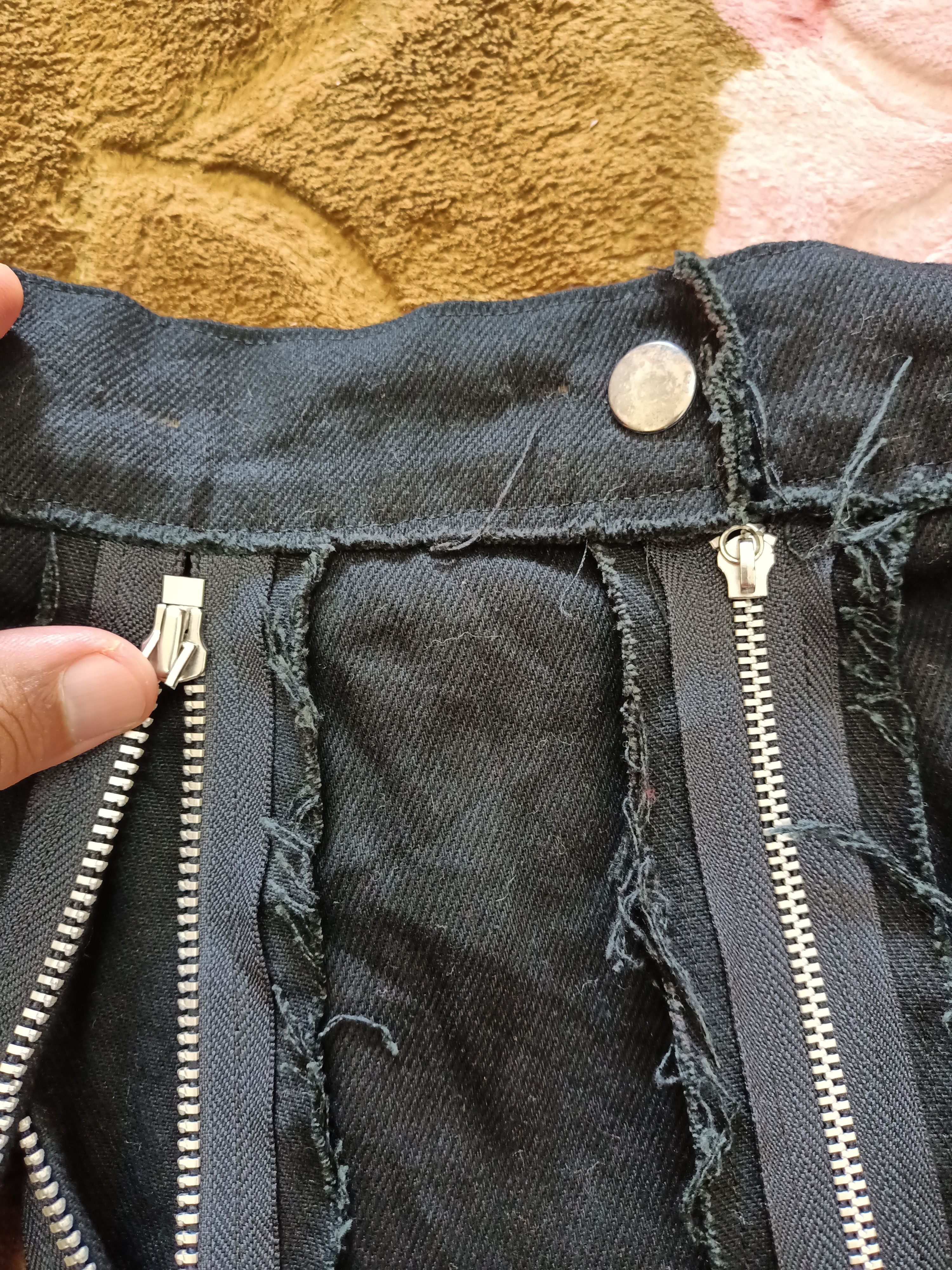 Japanese Brand Rare Sexy Dynamite Queen zipper punk black skirt Size 27" / US 4 / IT 40 - 3 Thumbnail
