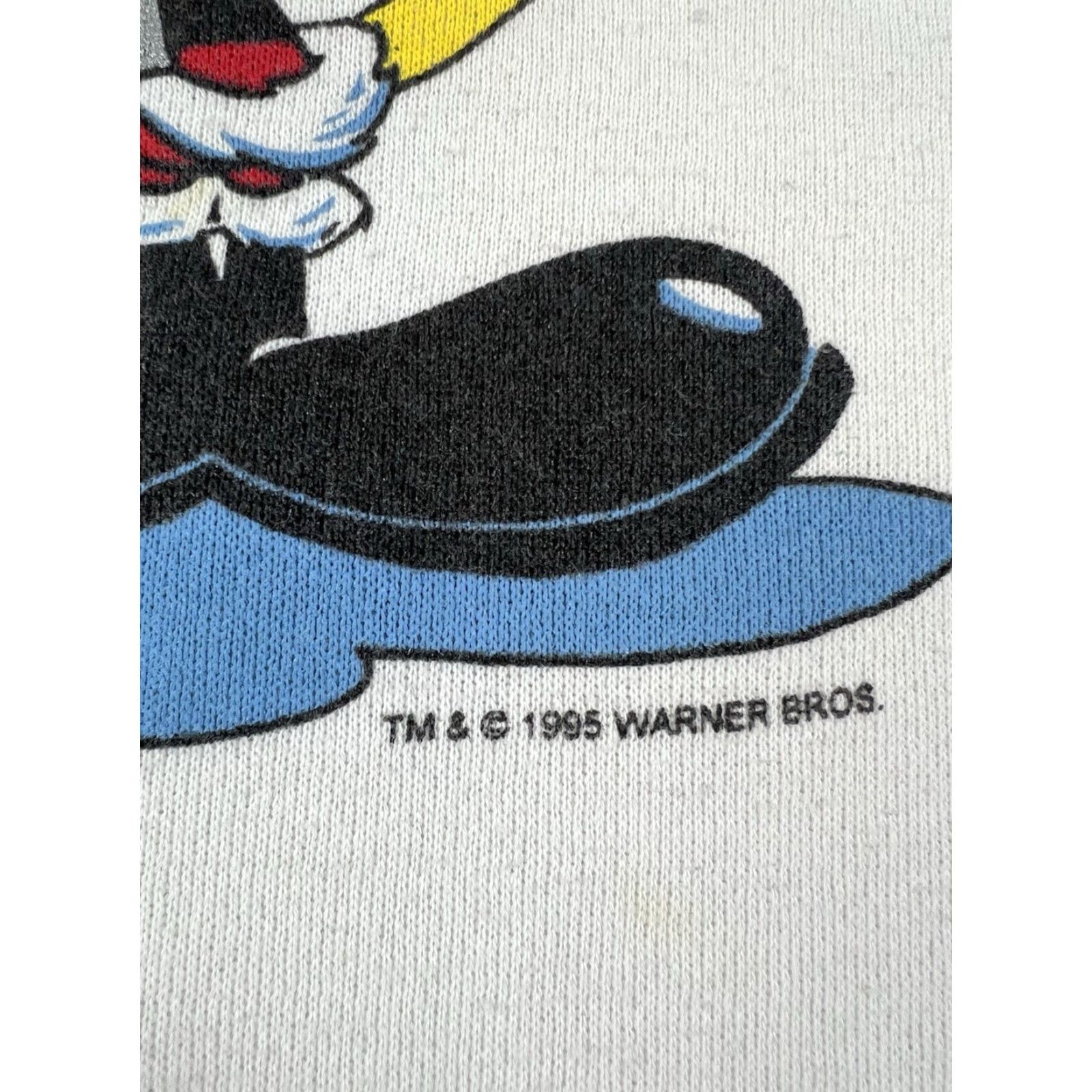 Vintage VINTAGE Santa Claus Looney Tunes Christmas Sweatshirt L White 90s Cartoon Graphic Print Mens Pullover Size L Size US L / EU 52-54 / 3 - 6 Thumbnail