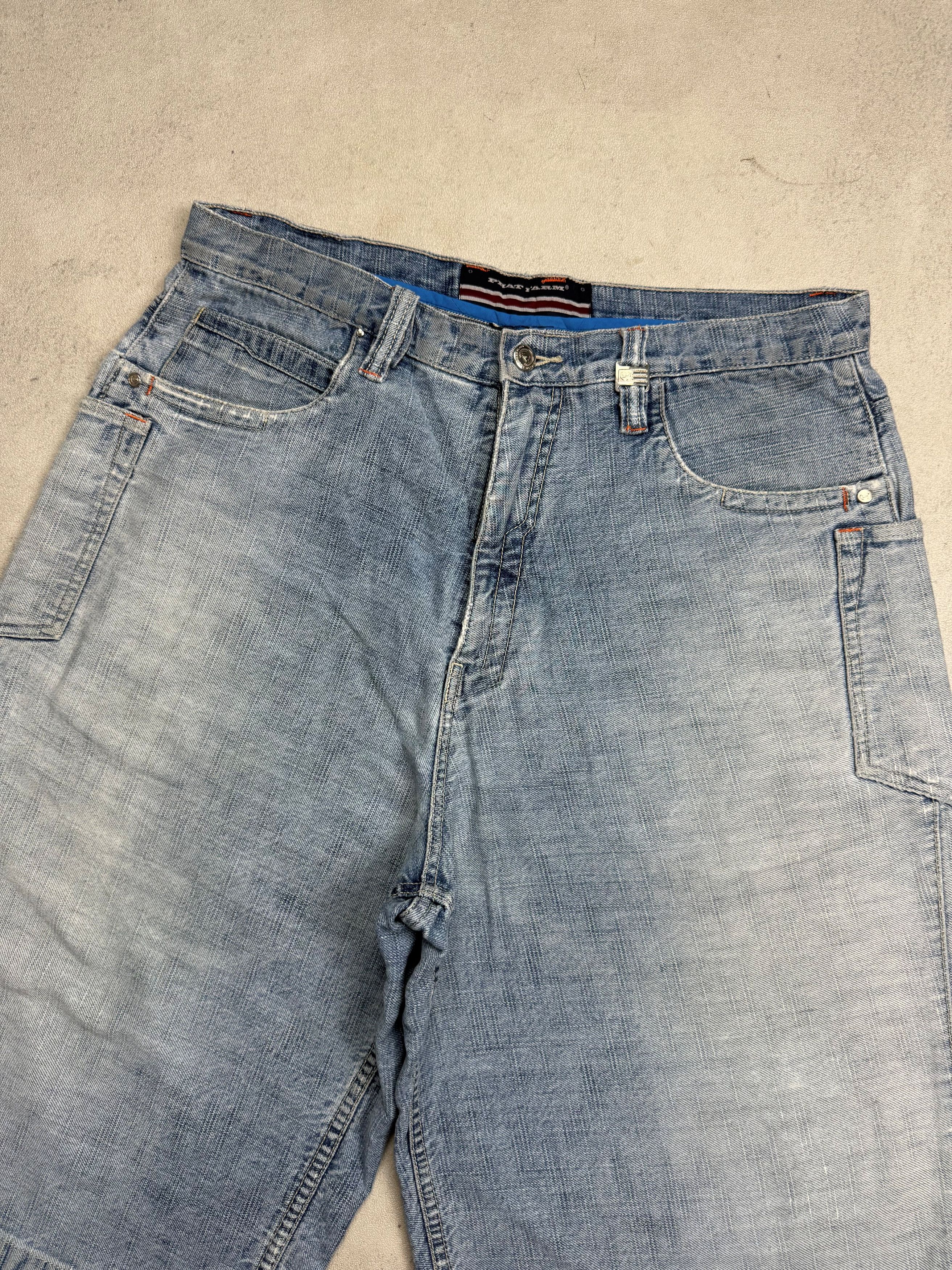 Phat Farm Vintage Y2K Phat Farm Baggy Shorts Denim Jorts Size US 34 / EU 50 - 2 Thumbnail
