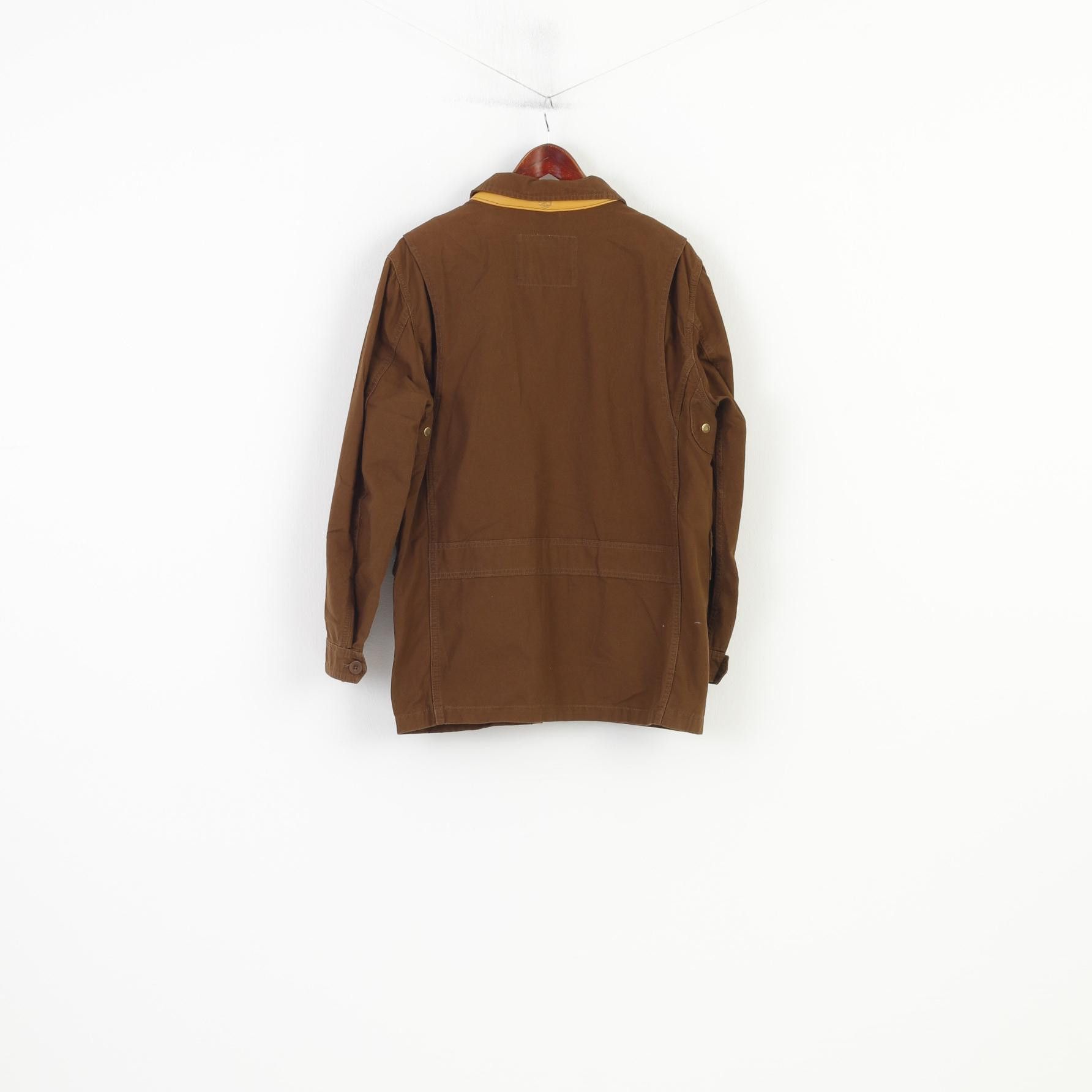 Timberland Timberland Men S Jacket Brown Cotton Zip Up Classic 11046 Size US S / EU 44-46 / 1 - 8 Thumbnail
