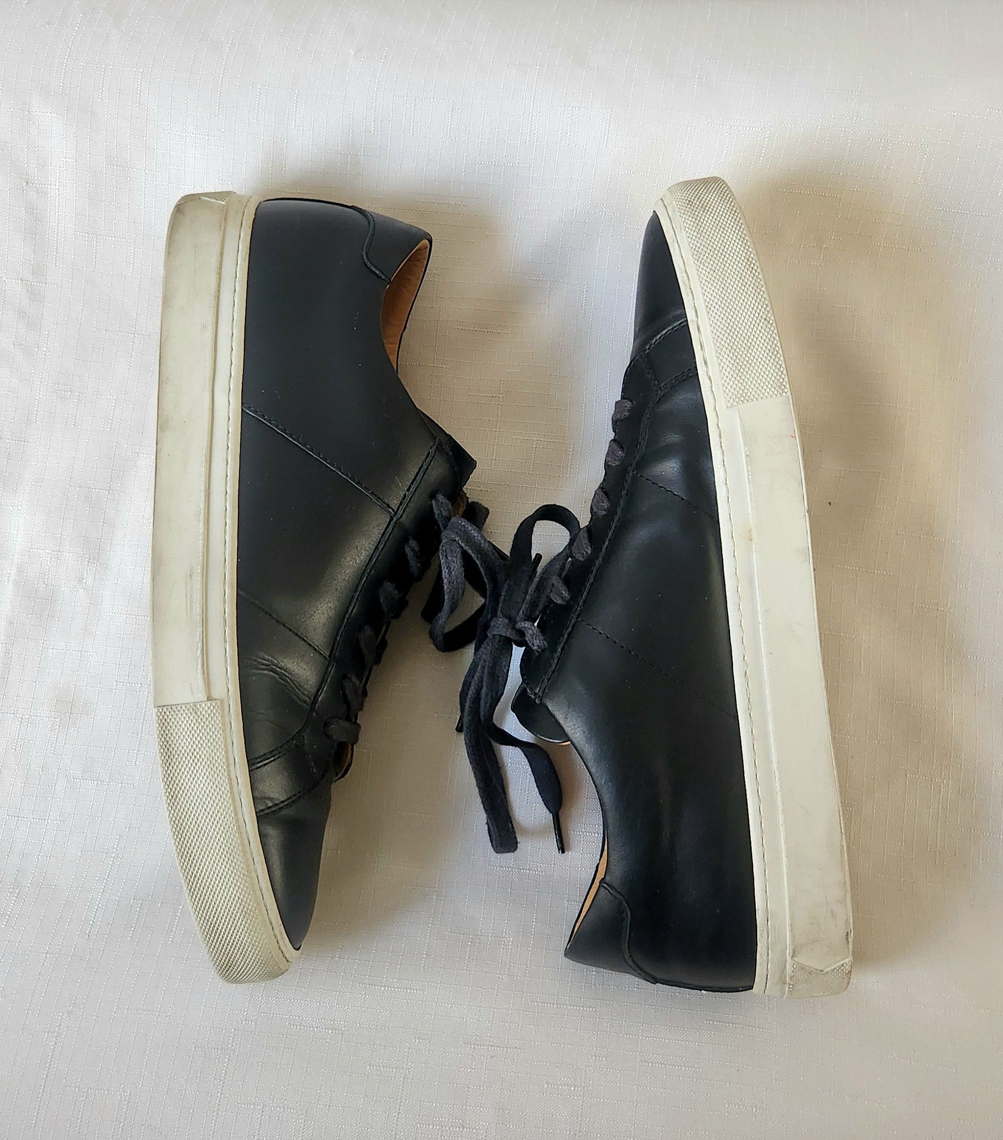 Greats Greats Brooklyn Royale NERO Black Leather Sneakers Size 10.5 Size US 10.5 / EU 43-44 - 6 Thumbnail