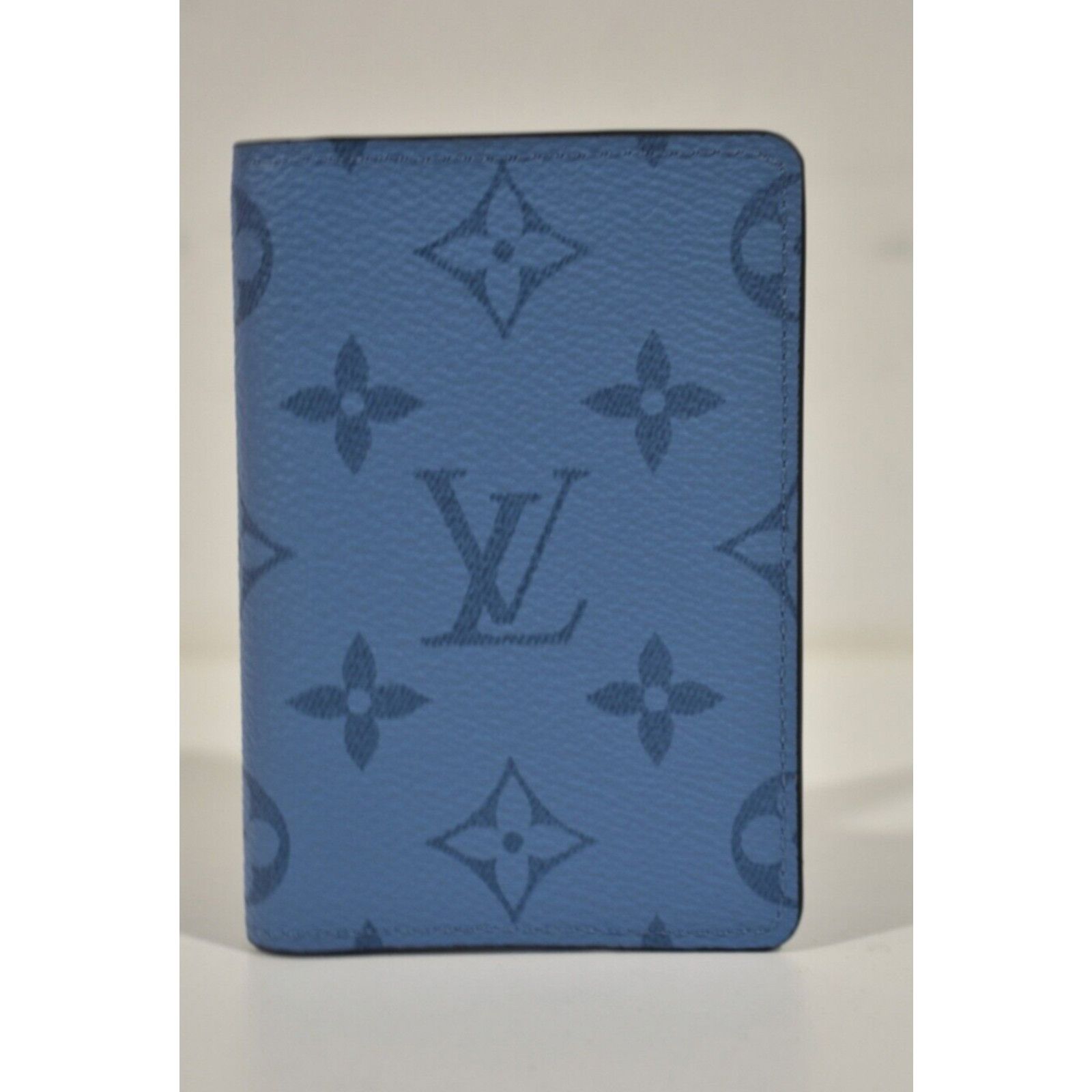 Louis Vuitton Louis Vuitton Blue Monogram Logo Pocket Organizer Wallet Size ONE SIZE - 3 Thumbnail