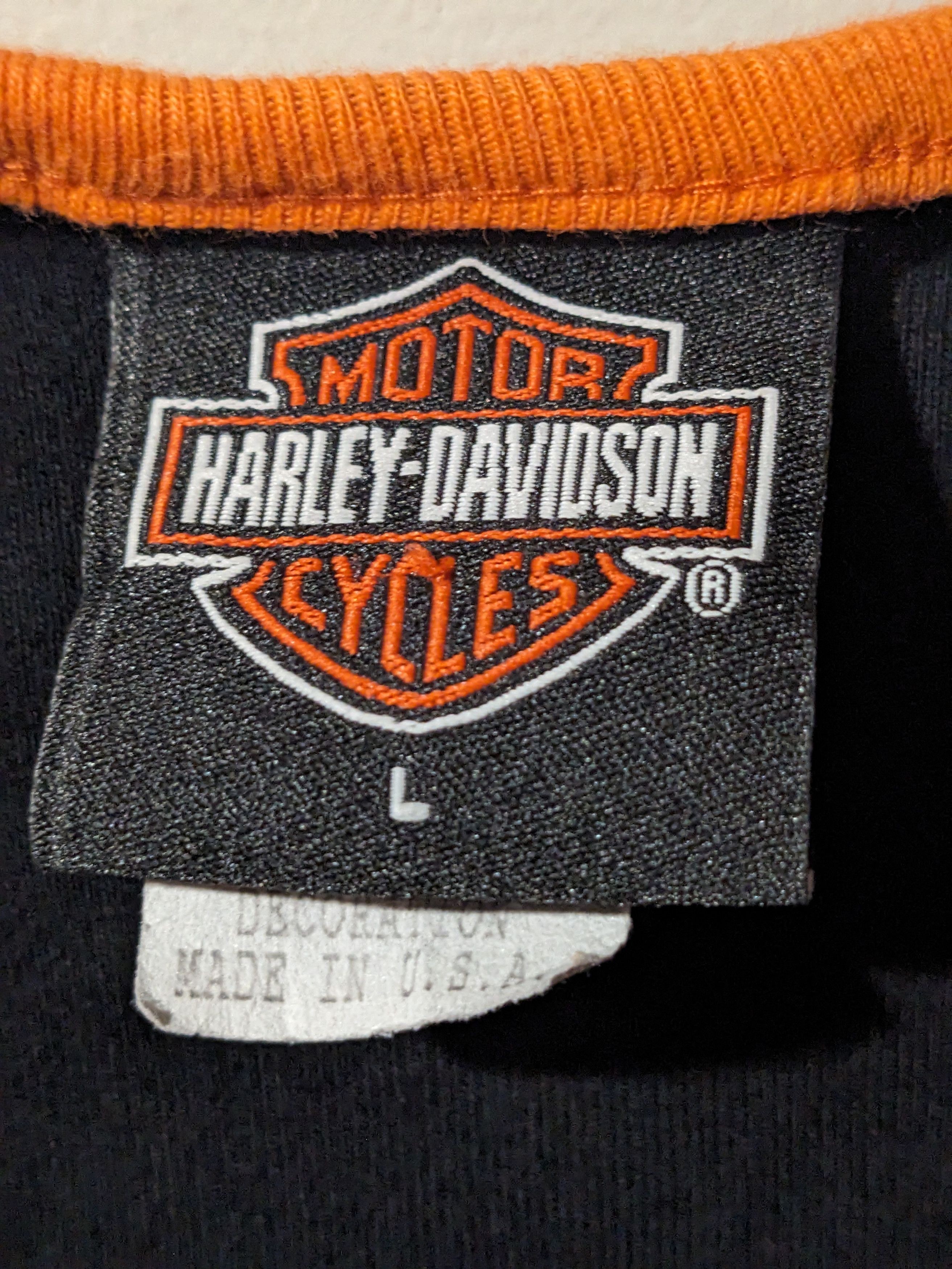 Harley Davidson × Vintage Vintage 2002 Harley Davidson Motorcycle Woman's Tank Top Size L / US 10 / IT 46 - 3 Thumbnail