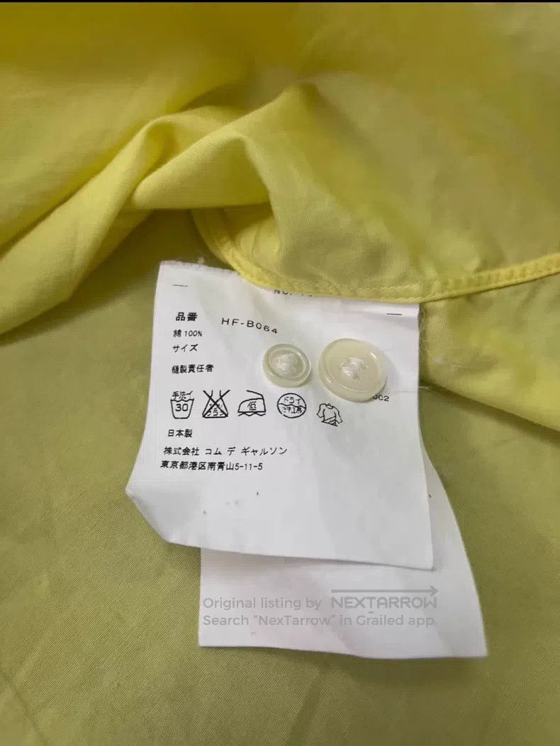 Comme des Garcons Comme Des Garcons Yellow Shirt Size M / US 6-8 / IT 42-44 - 6 Thumbnail